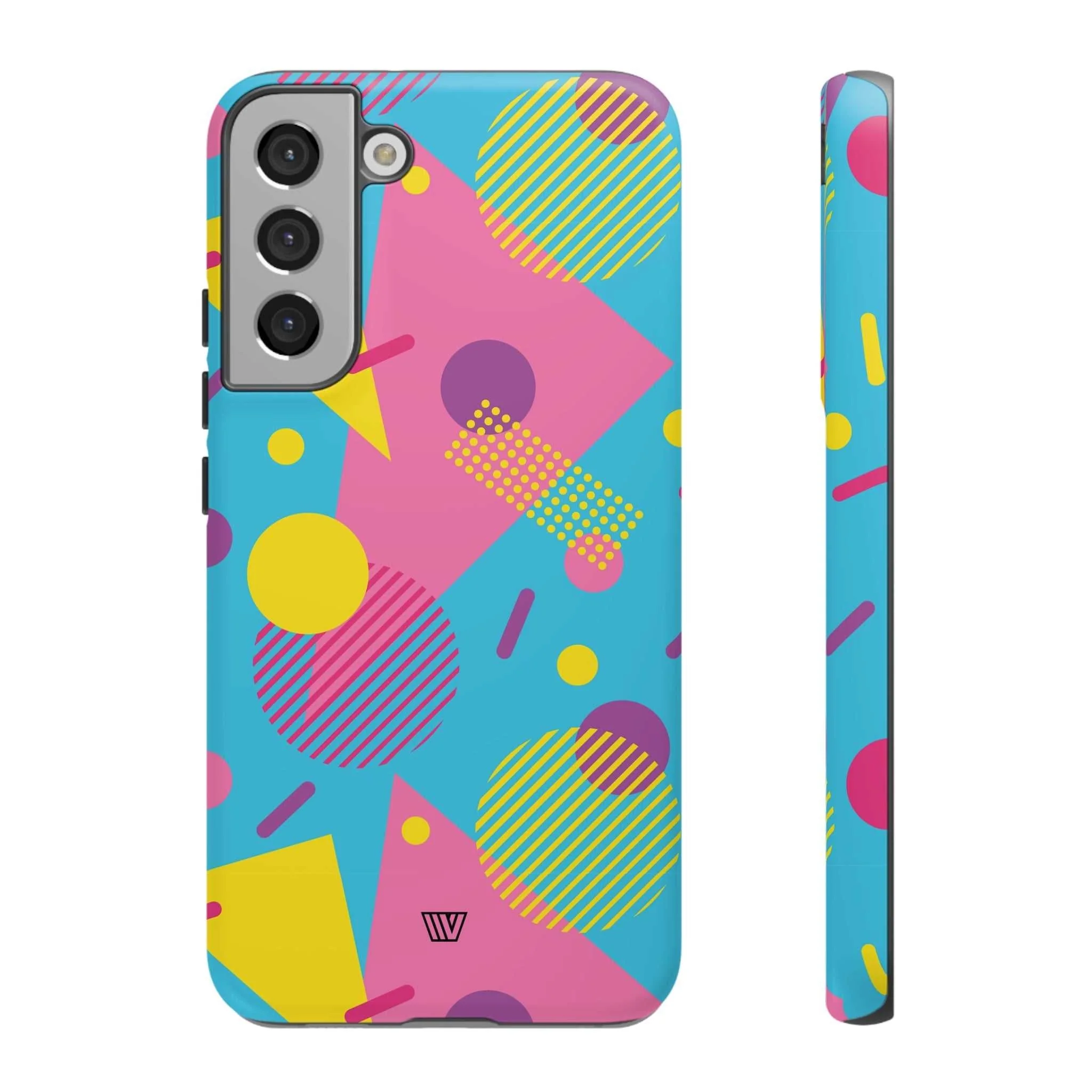 80s / 90s RETRO PATTERN LIGHT BLUE | Tough Phone Case - Image 31