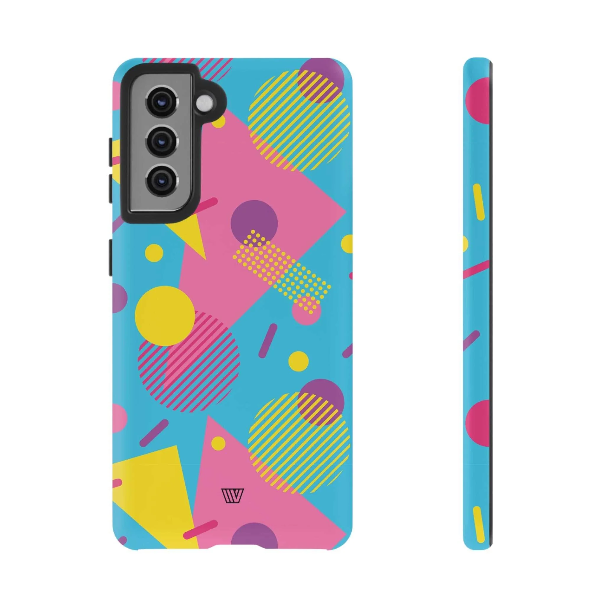 80s / 90s RETRO PATTERN LIGHT BLUE | Tough Phone Case - Image 35