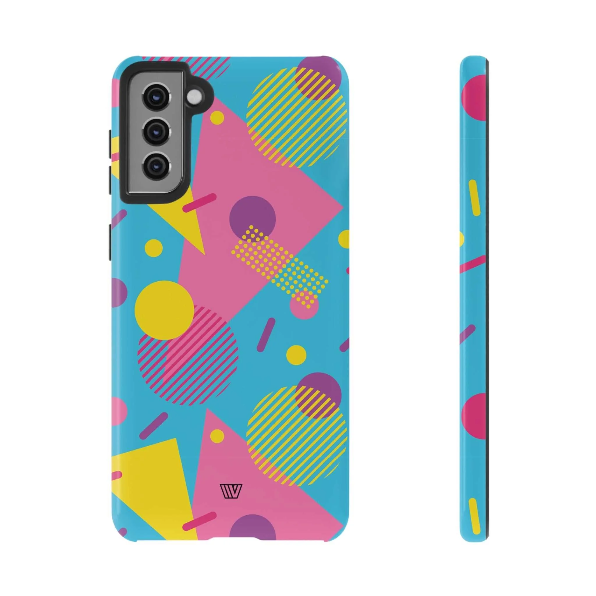 80s / 90s RETRO PATTERN LIGHT BLUE | Tough Phone Case - Image 36