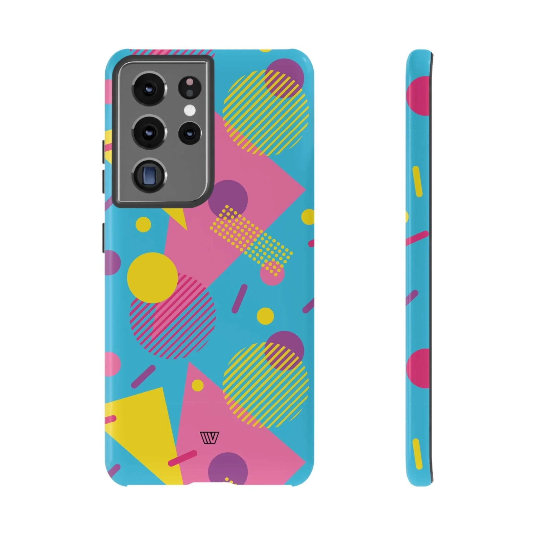 80s / 90s RETRO PATTERN LIGHT BLUE | Tough Phone Case - Image 38