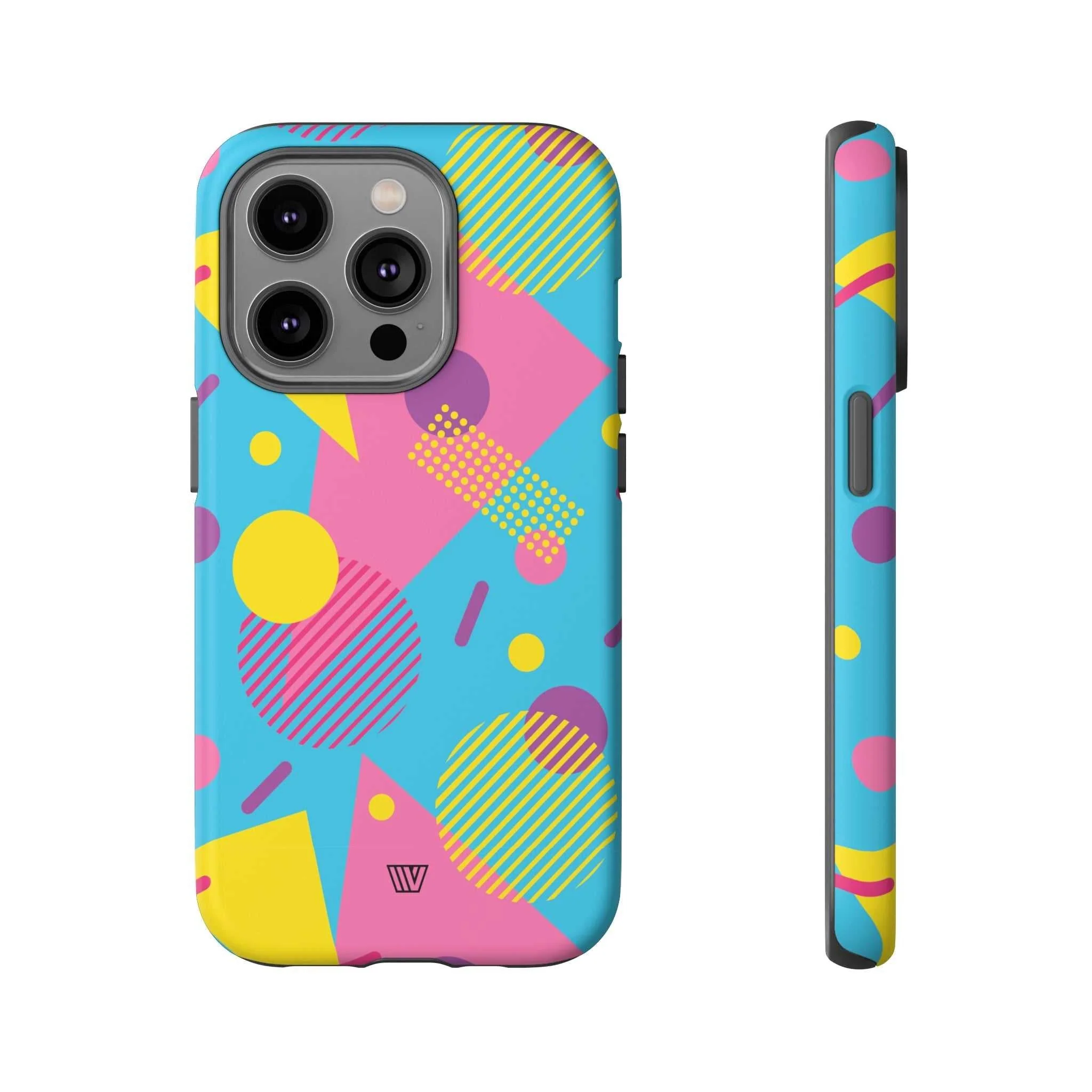 80s / 90s RETRO PATTERN LIGHT BLUE | Tough Phone Case - Image 4