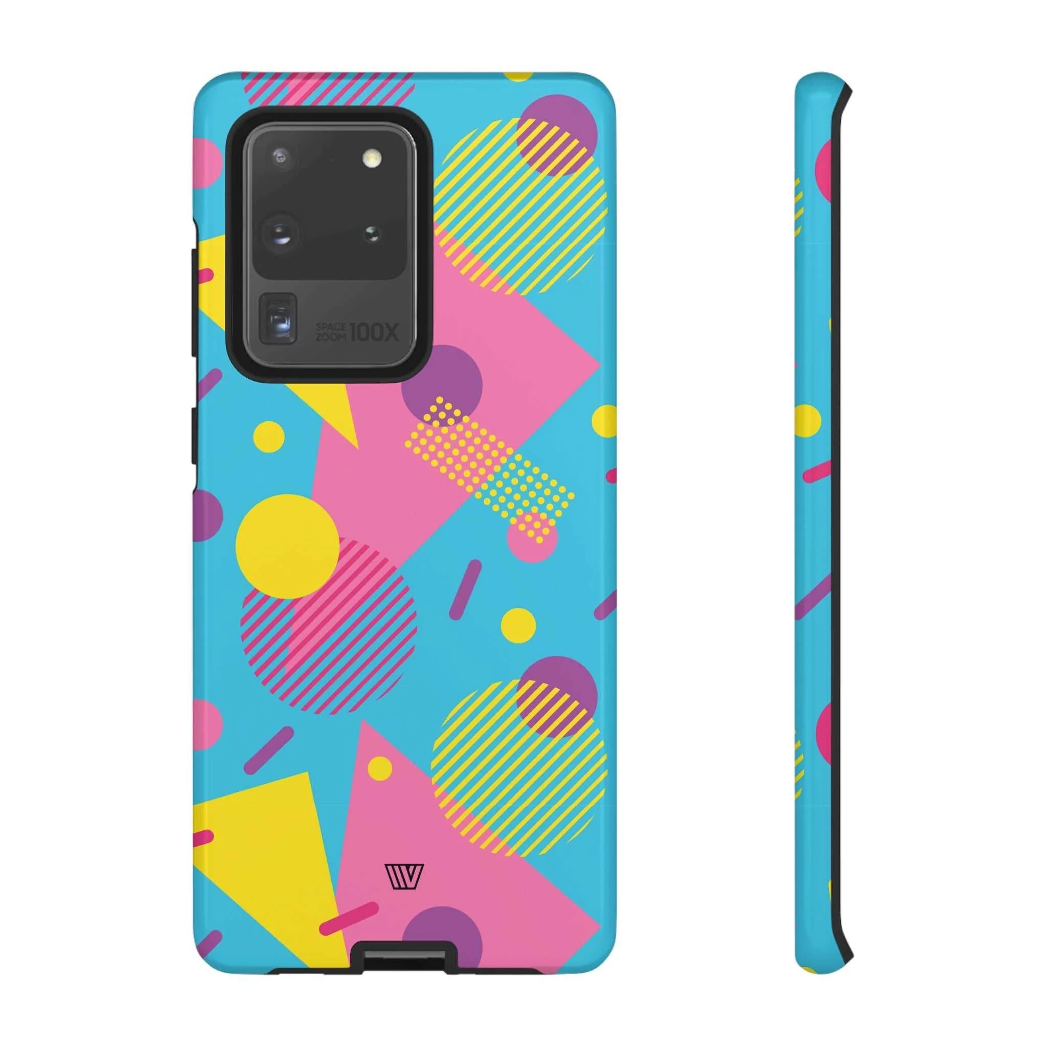 80s / 90s RETRO PATTERN LIGHT BLUE | Tough Phone Case - Image 46