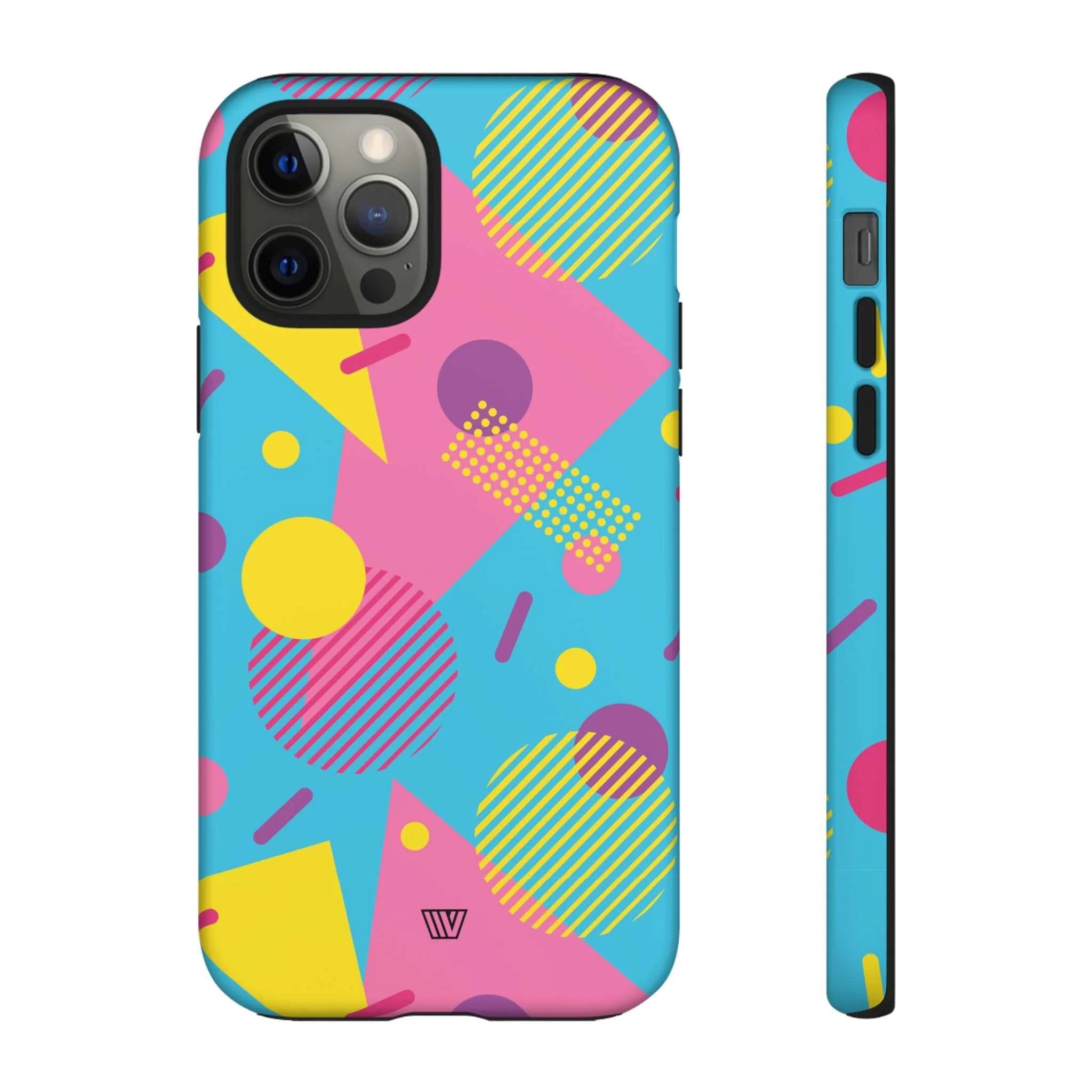 80s / 90s RETRO PATTERN LIGHT BLUE | Tough Phone Case - Image 6