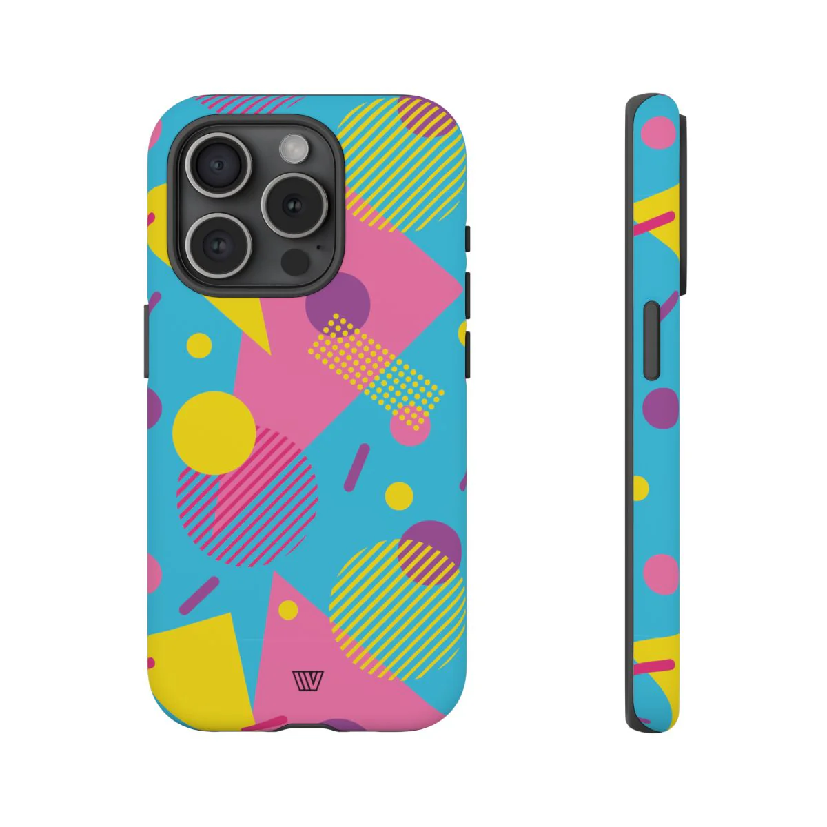 80s / 90s RETRO PATTERN LIGHT BLUE | Tough Phone Case - Image 68
