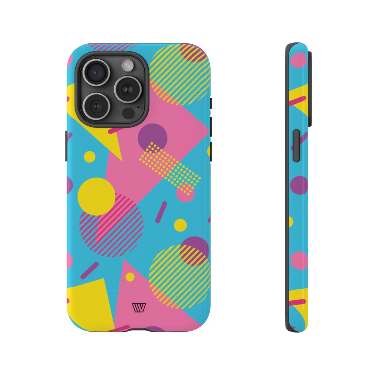 80s / 90s RETRO PATTERN LIGHT BLUE | Tough Phone Case - Image 71