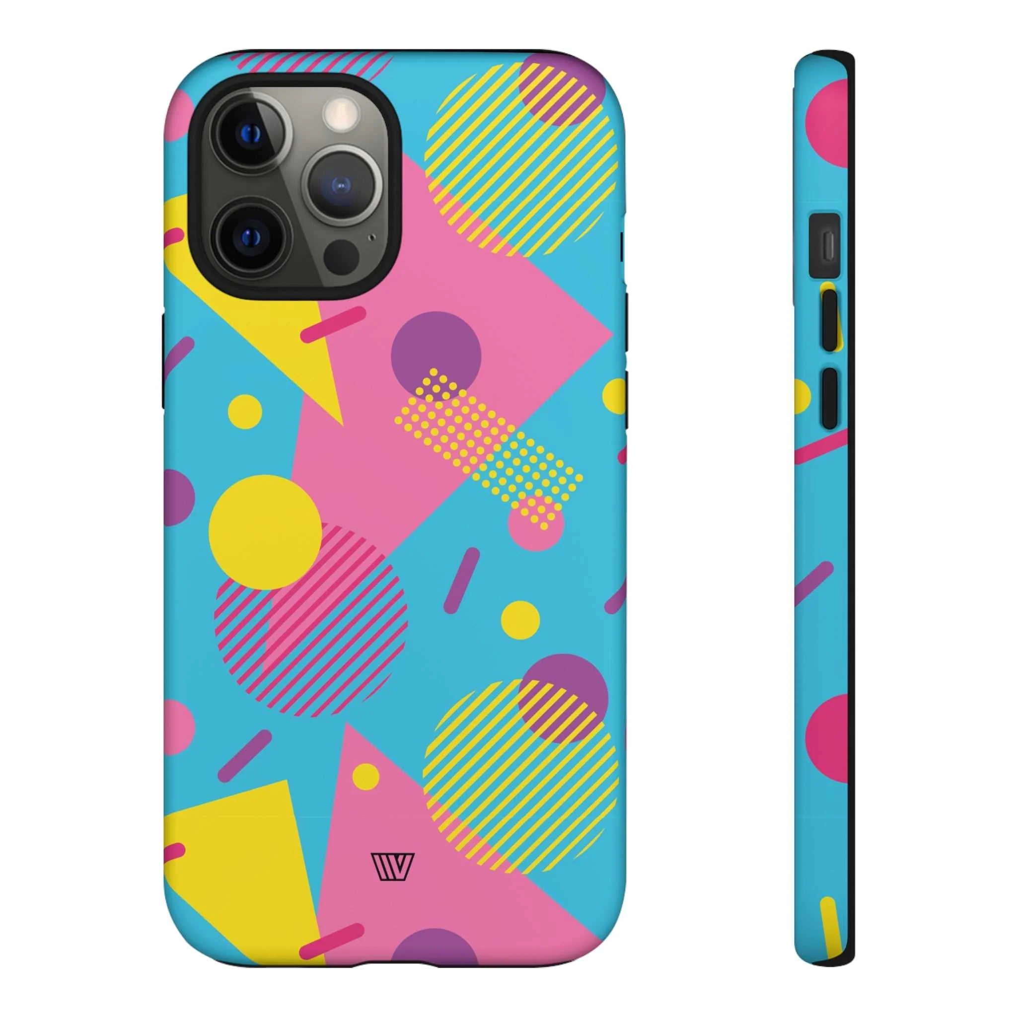 80s / 90s RETRO PATTERN LIGHT BLUE | Tough Phone Case - Image 8