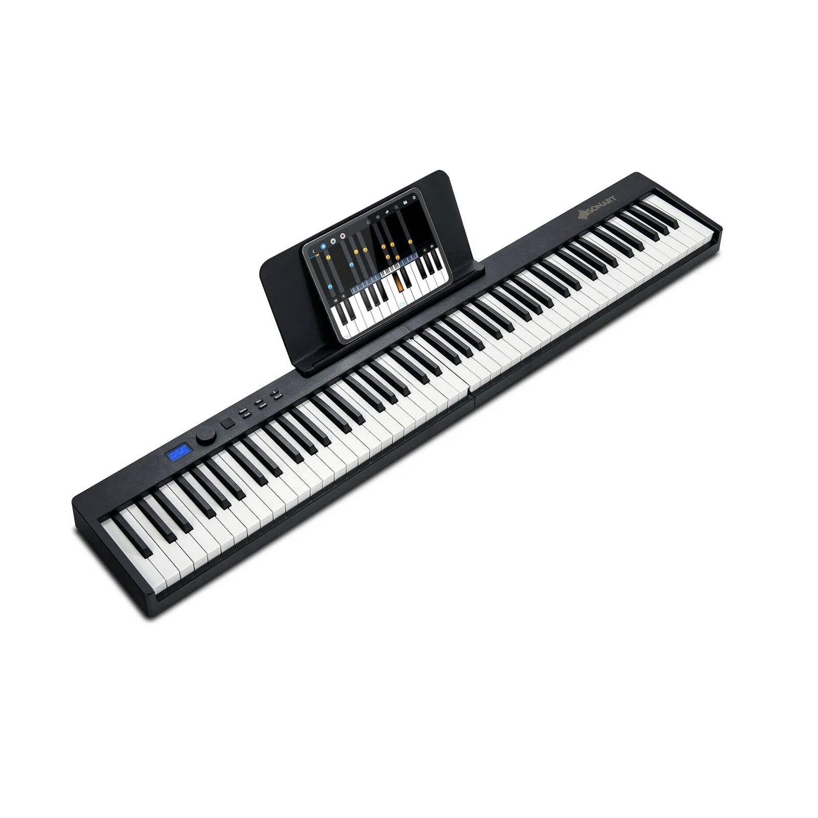 88-Key Foldable Digital Piano with MIDI and Wireless BT-Black - Image 2