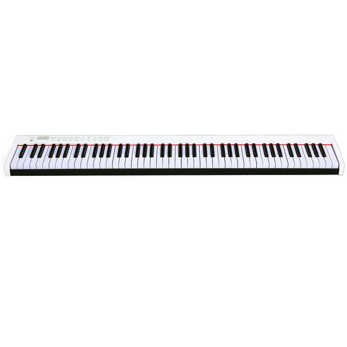 88-Key Portable Full-Size Semi-weighted Digital Piano Keyboard-White - Image 7