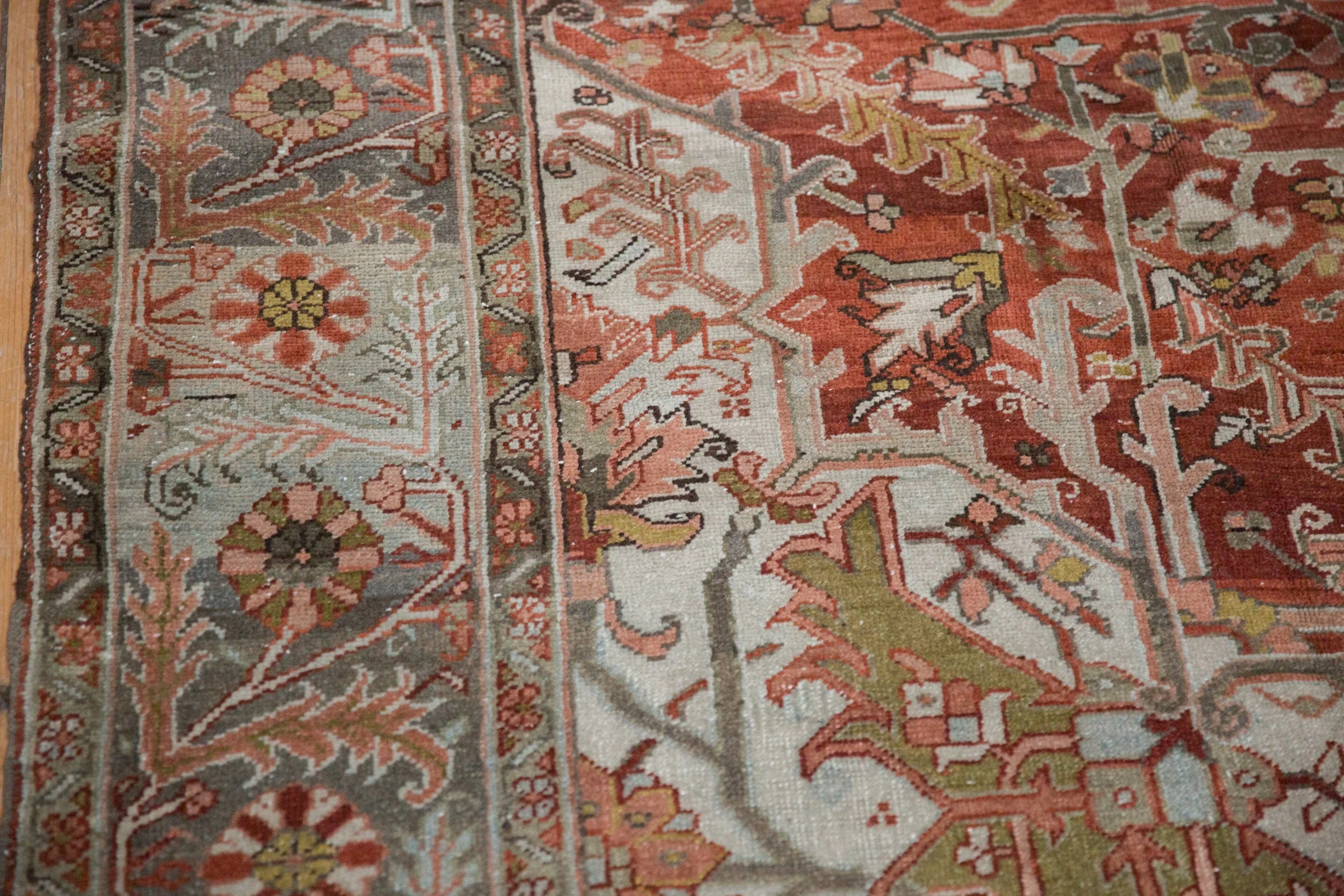 8x11.5 Vintage Distressed Ahar Carpet - Image 6