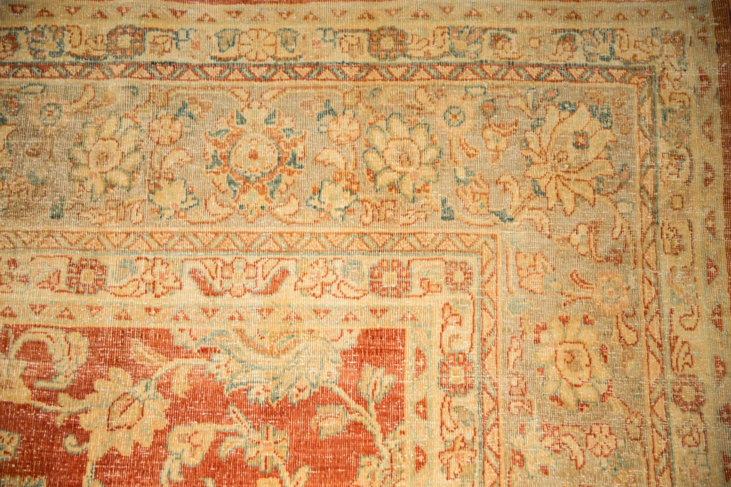 8x11 Vintage Distressed Kashan Carpet - Image 3