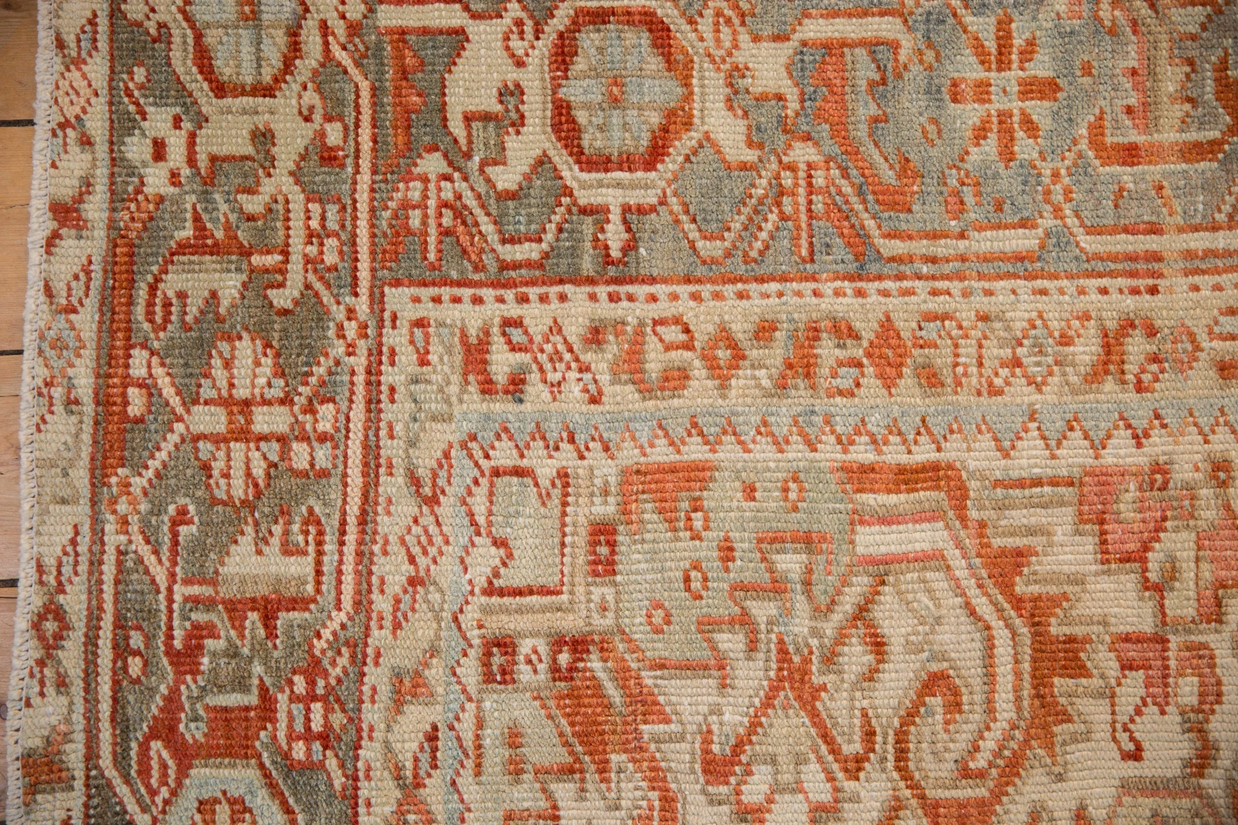 8x9.5 Vintage Distressed Heriz Carpet - Image 3