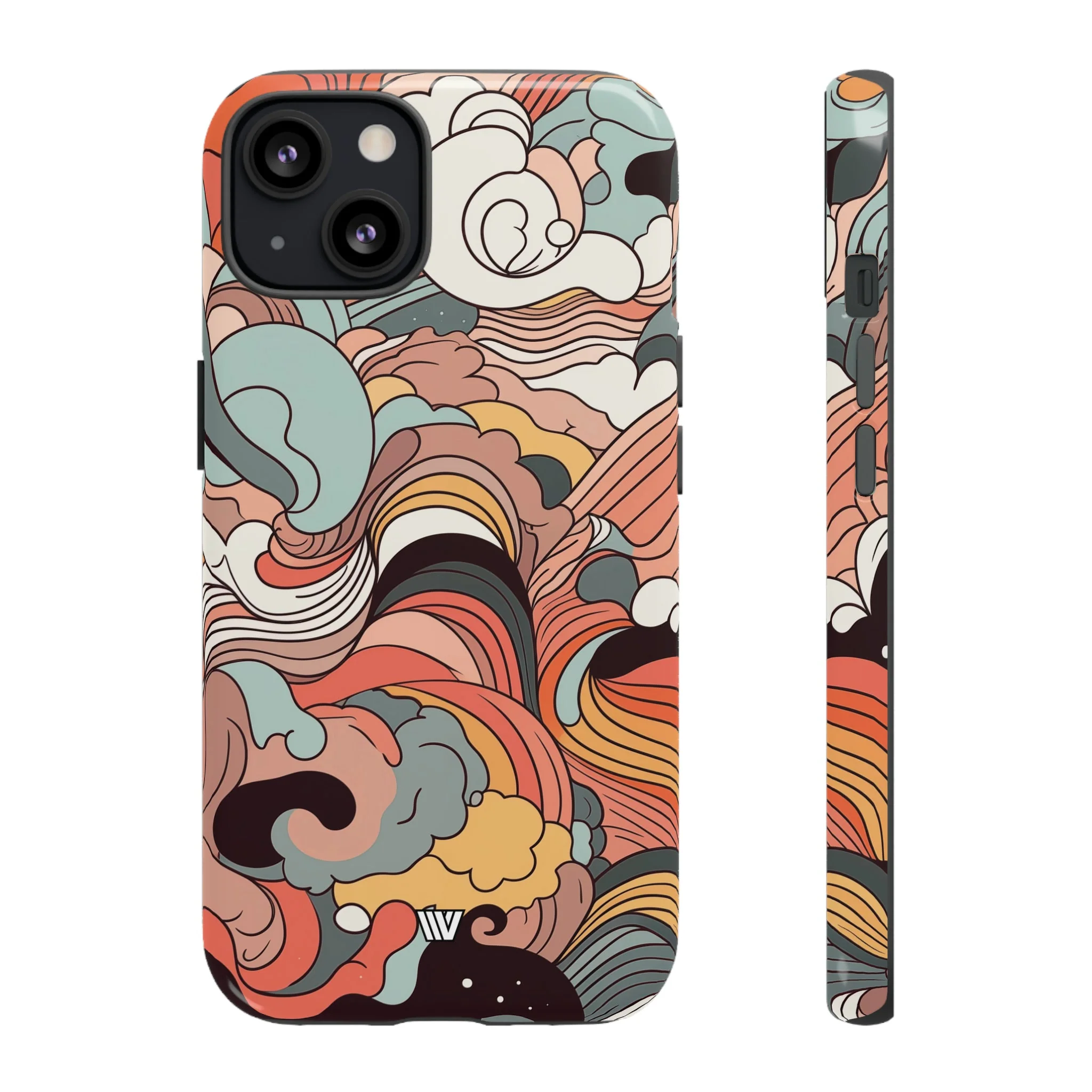 ABSTRACT DOODLE CLOUDS | Tough Phone Case - Image 17