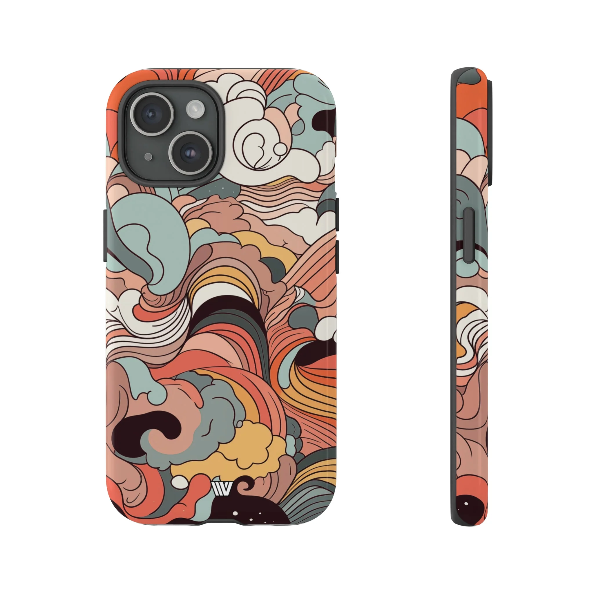 ABSTRACT DOODLE CLOUDS | Tough Phone Case - Image 2