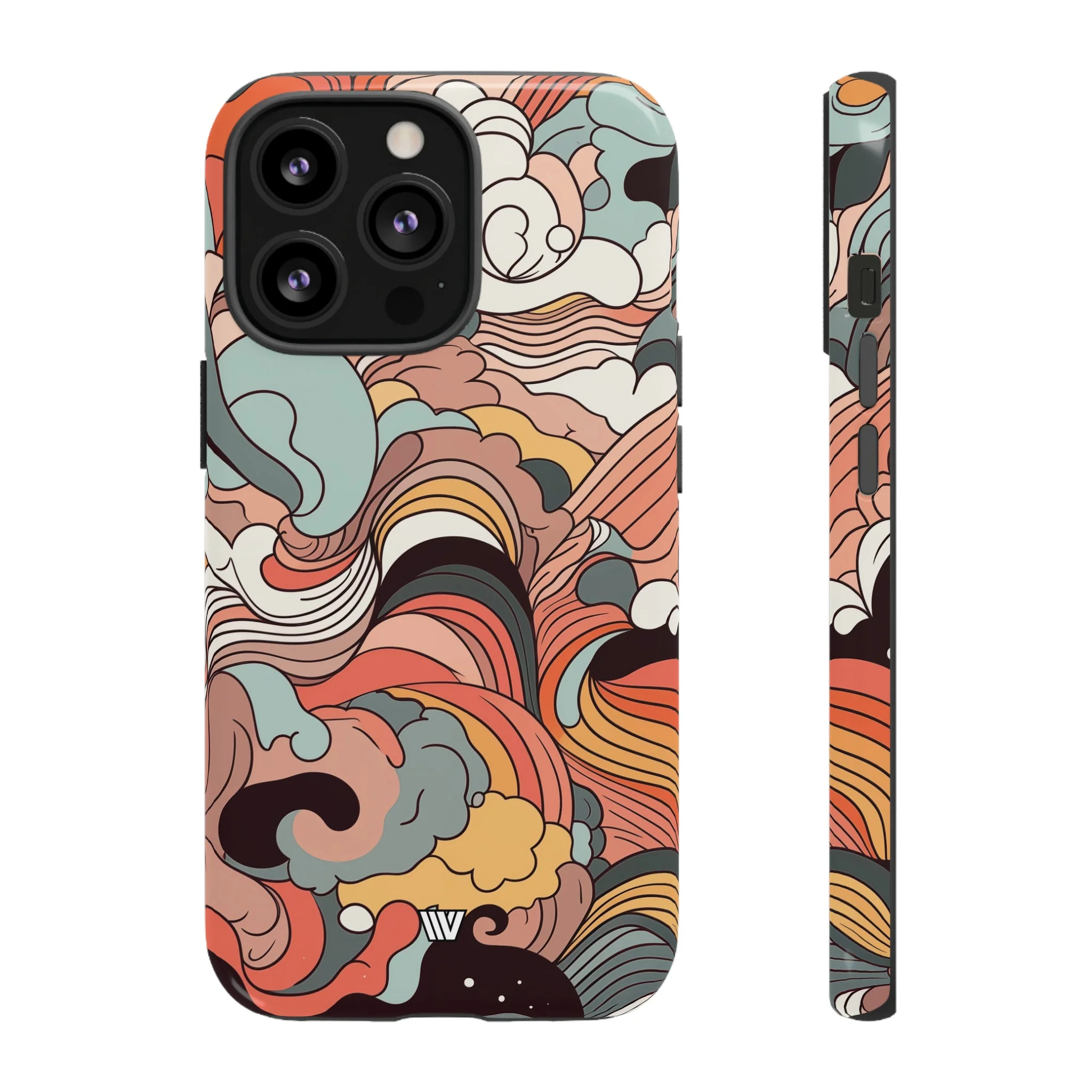 ABSTRACT DOODLE CLOUDS | Tough Phone Case - Image 21