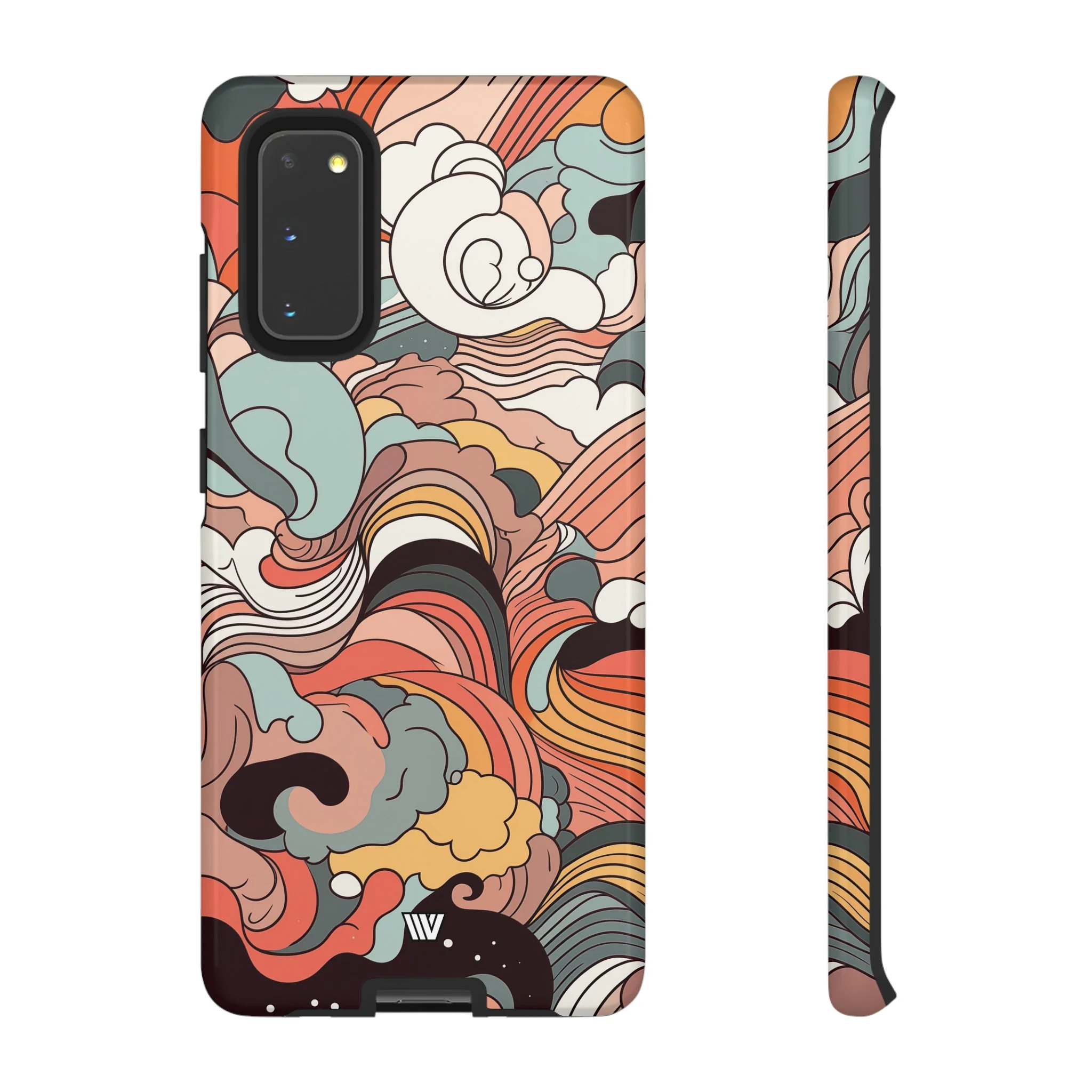 ABSTRACT DOODLE CLOUDS | Tough Phone Case - Image 3