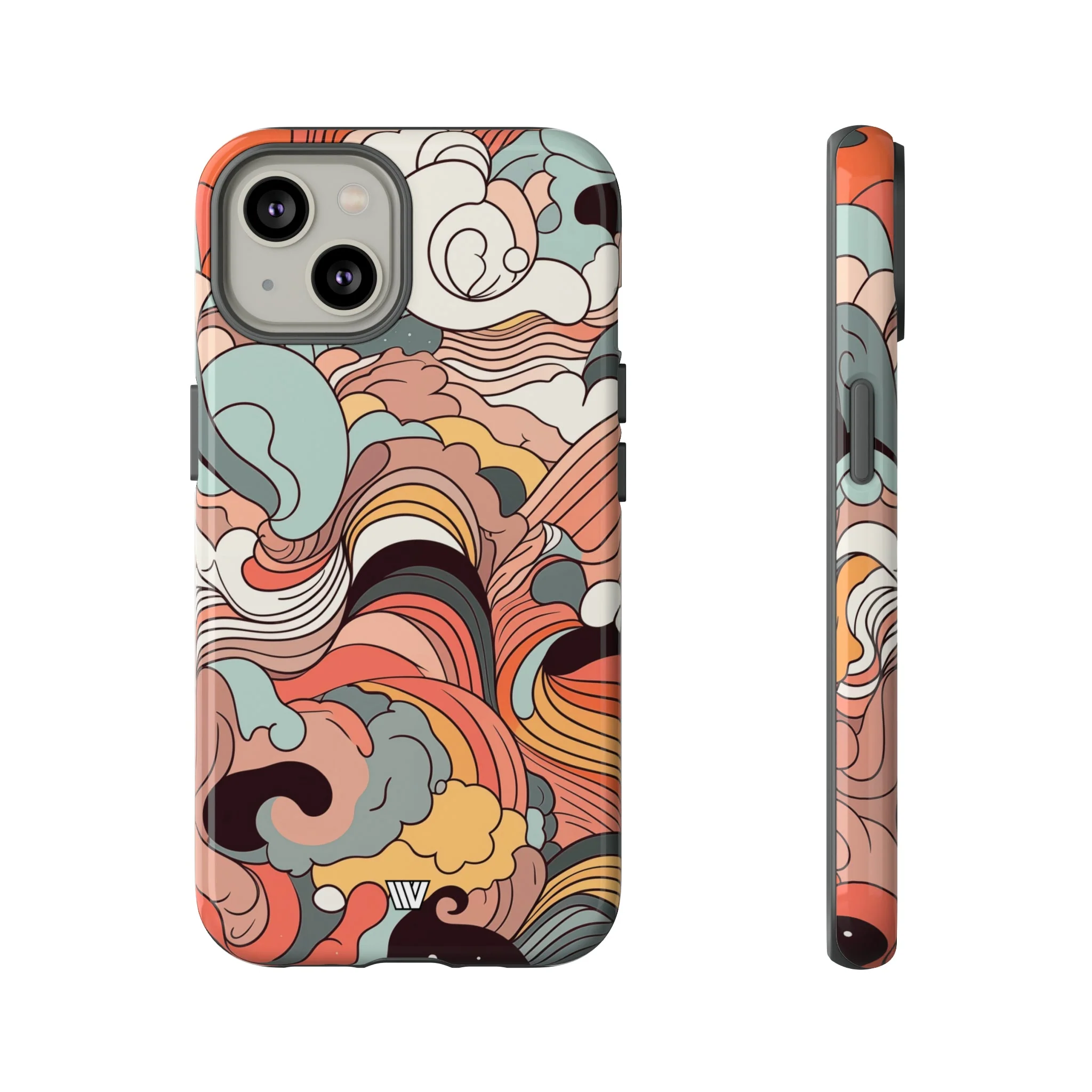 ABSTRACT DOODLE CLOUDS | Tough Phone Case - Image 41