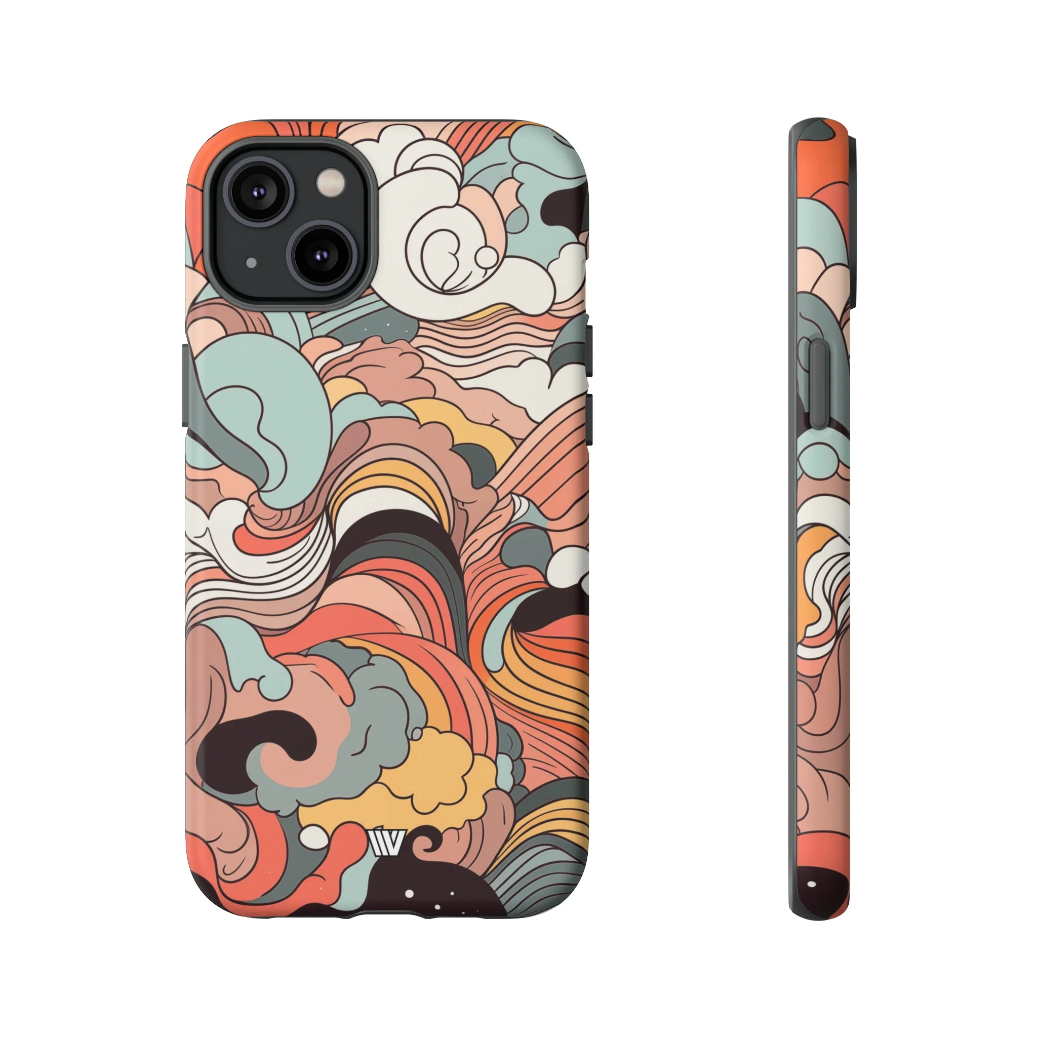 ABSTRACT DOODLE CLOUDS | Tough Phone Case - Image 46
