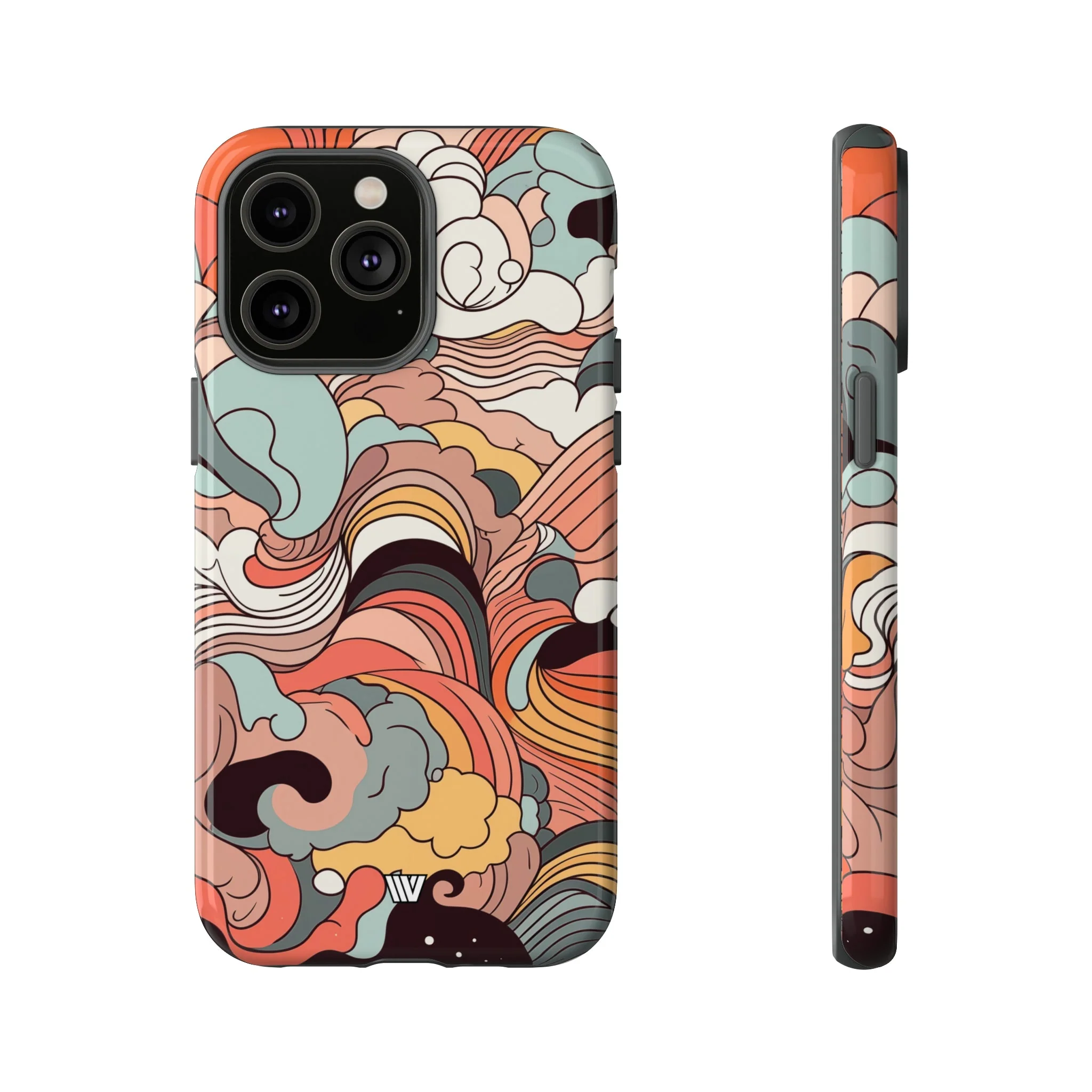 ABSTRACT DOODLE CLOUDS | Tough Phone Case - Image 47