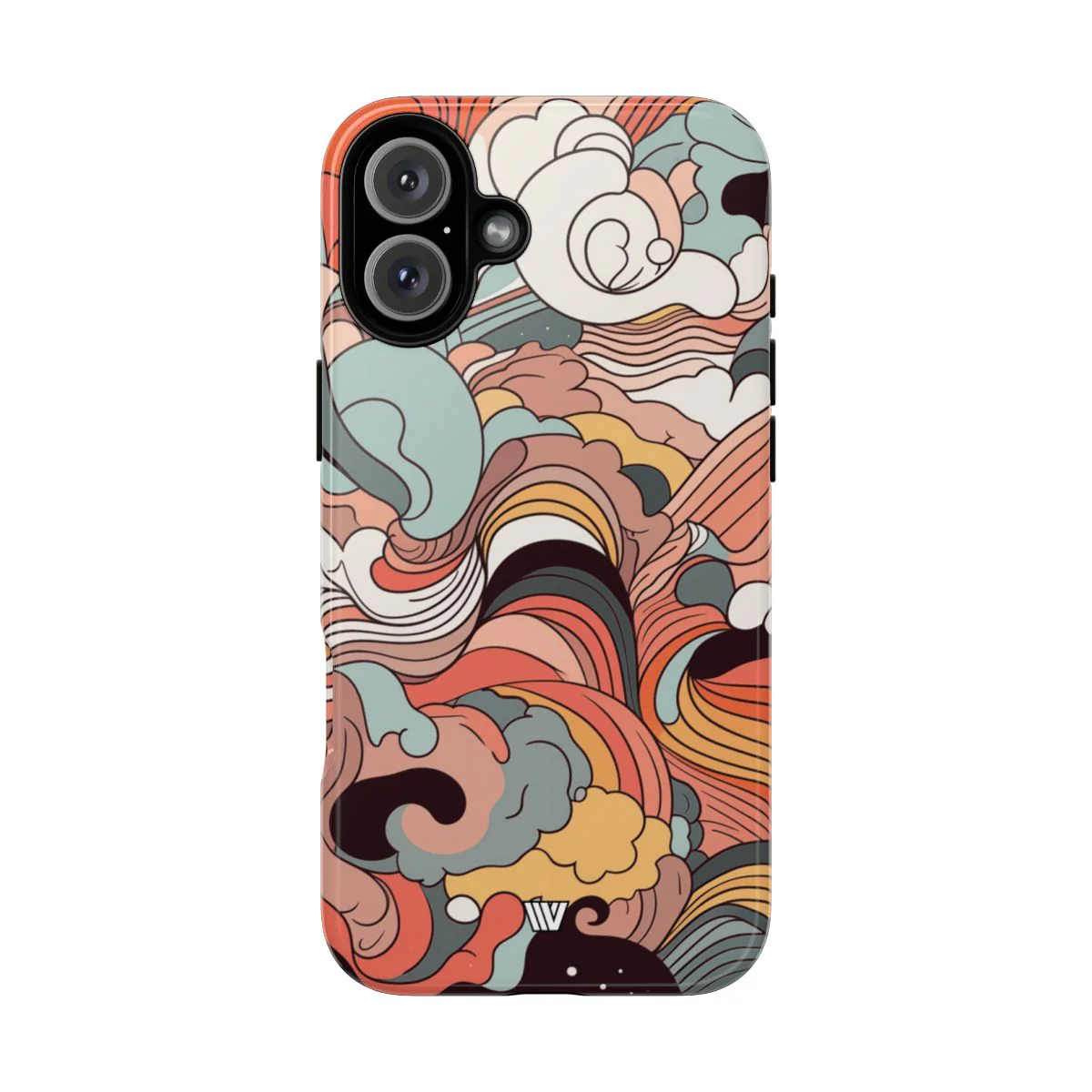 ABSTRACT DOODLE CLOUDS | Tough Phone Case - Image 72