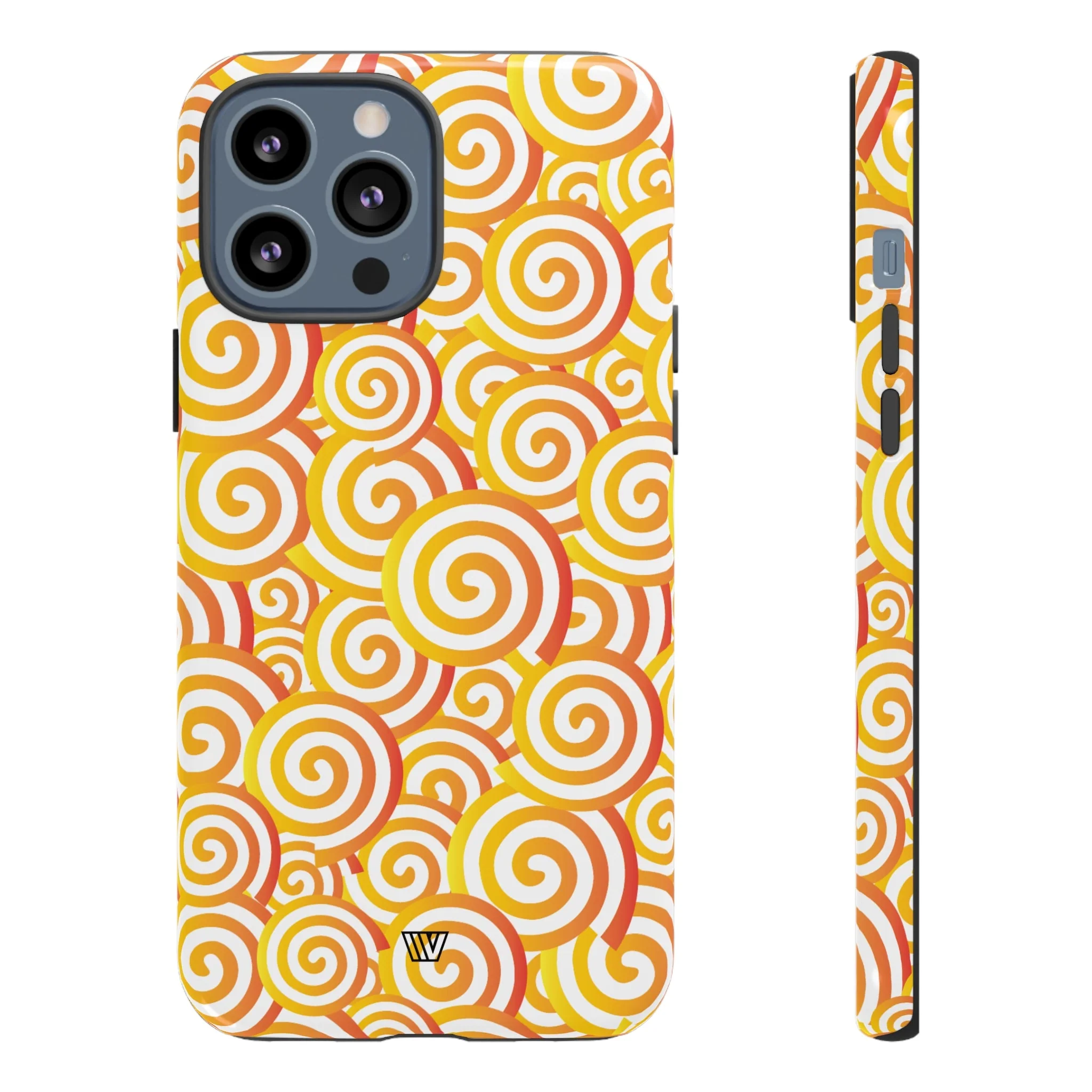 ABSTRACT SPIRAL ORANGE | Tough Phone Case - Image 13