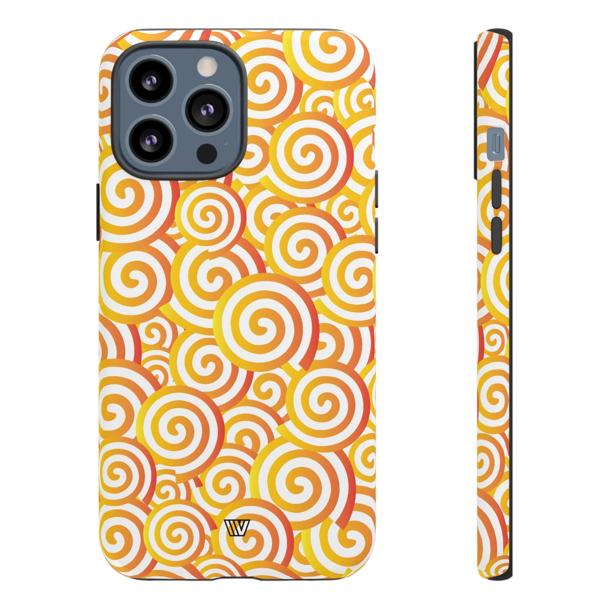 ABSTRACT SPIRAL ORANGE | Tough Phone Case - Image 14