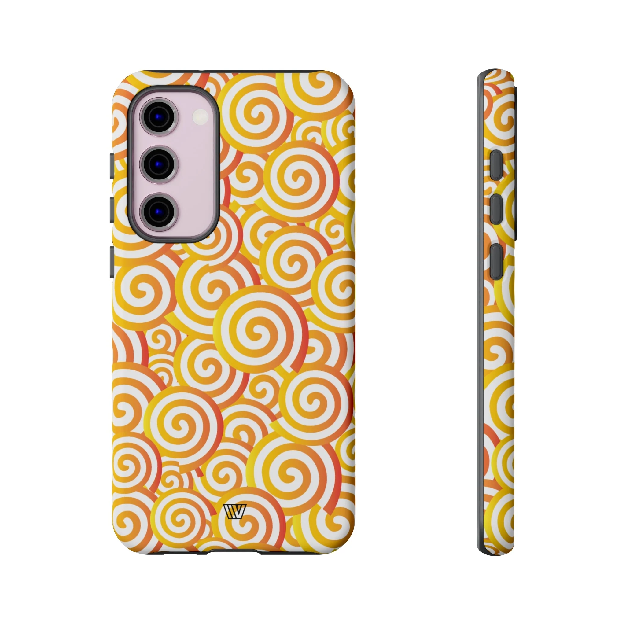 ABSTRACT SPIRAL ORANGE | Tough Phone Case - Image 8