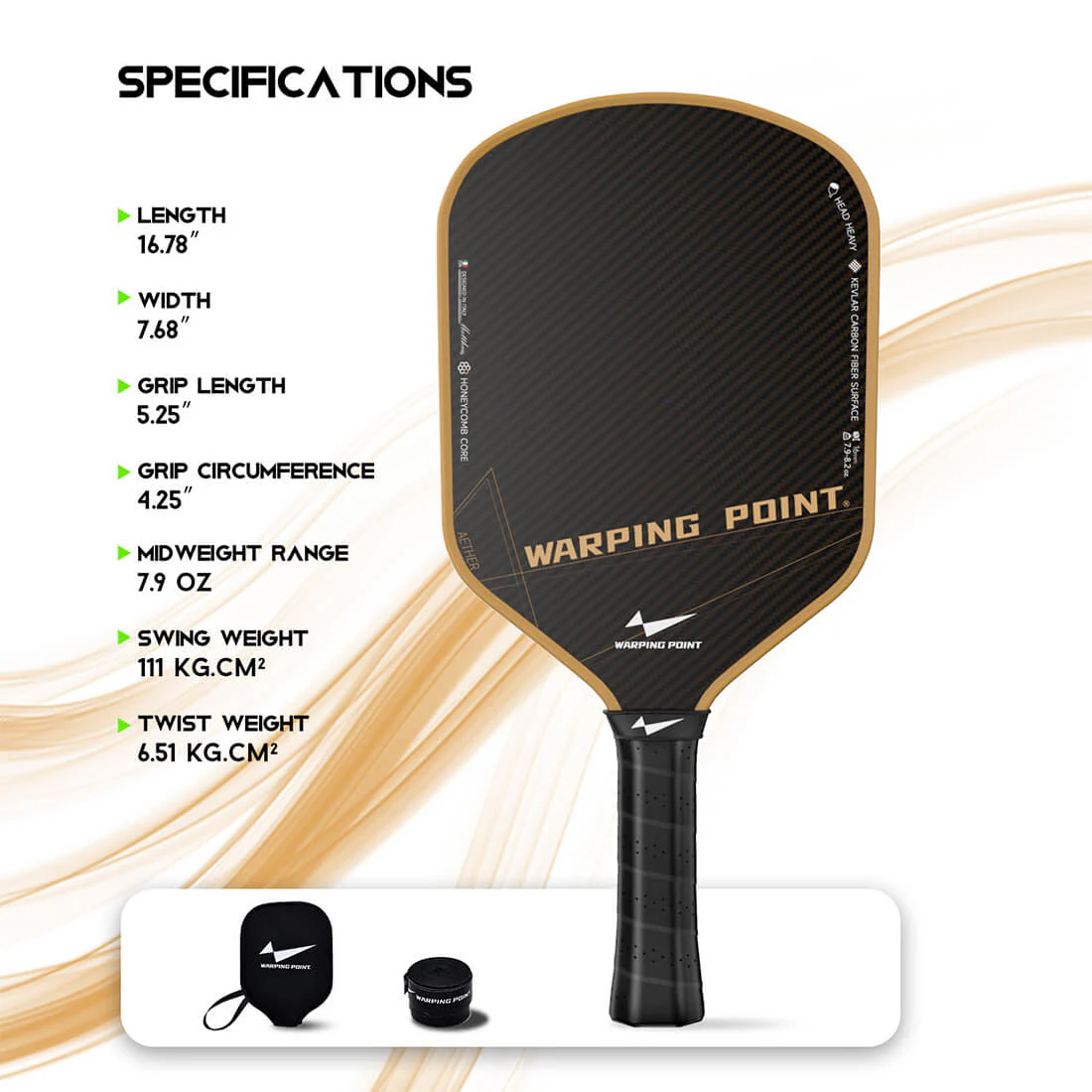 Aether Pickleball Paddle - Hybrid - Image 6