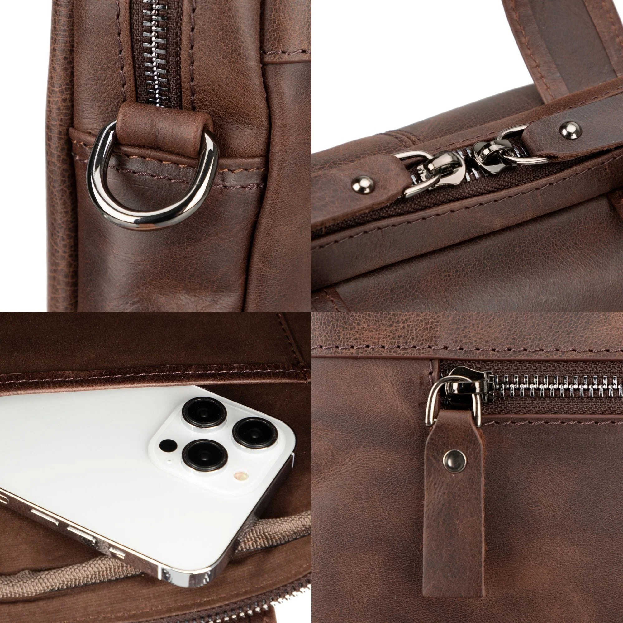 Afton MacBook Leather Sleeve and Bag - Image 18