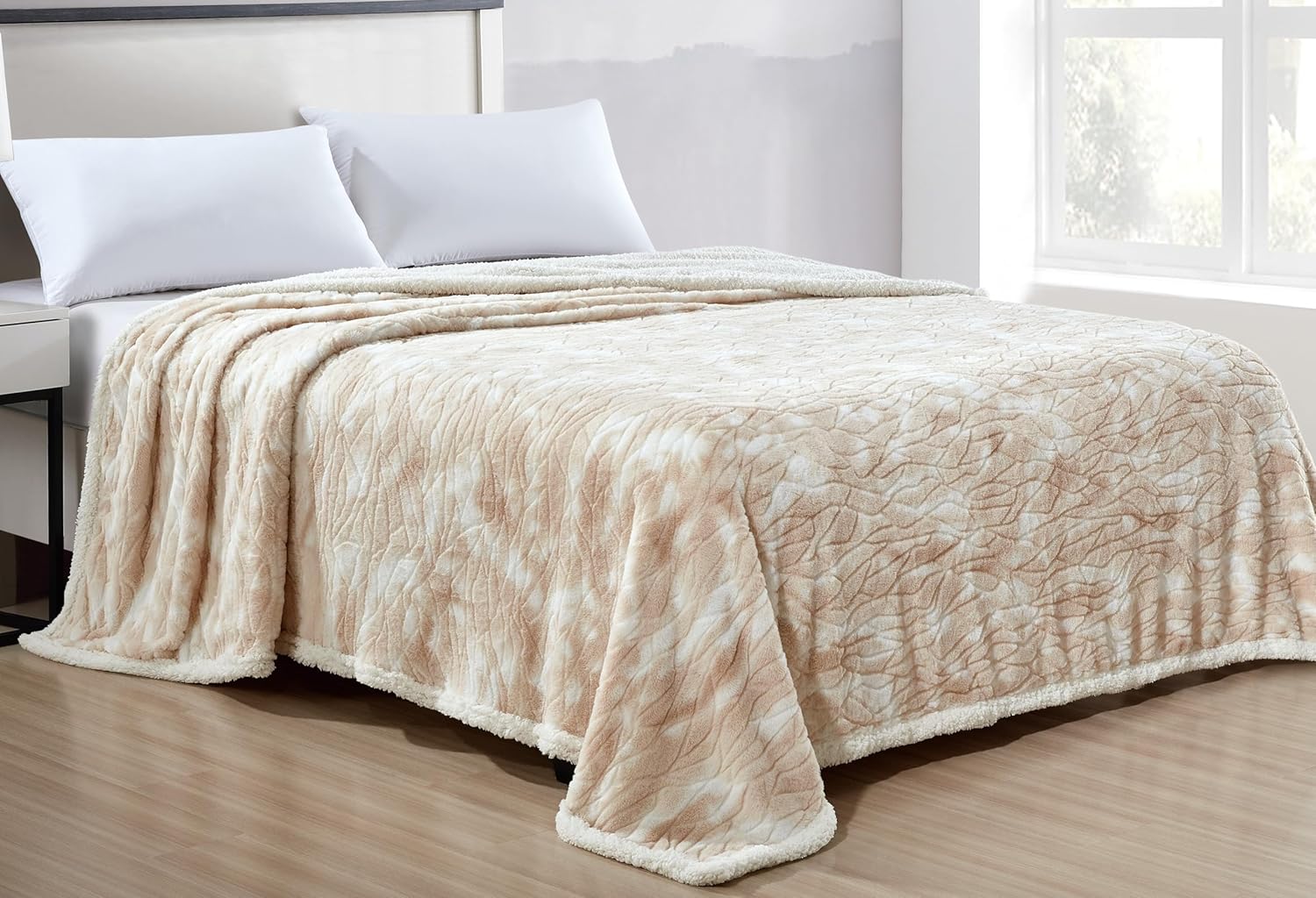 Alaska Faux Fur Sherpa Blanket King Size - Image 3