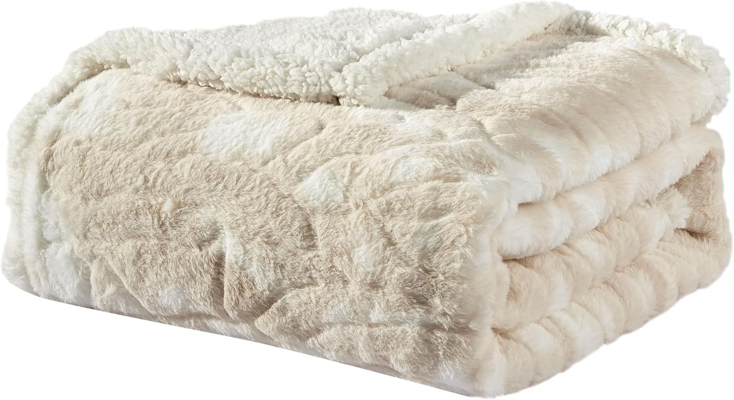 Alaska Faux Fur Sherpa Blanket King Size - Image 4