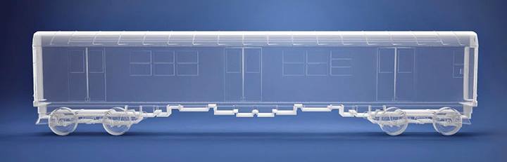 All City Style Clear Train - Single 20" half car model - Image 2