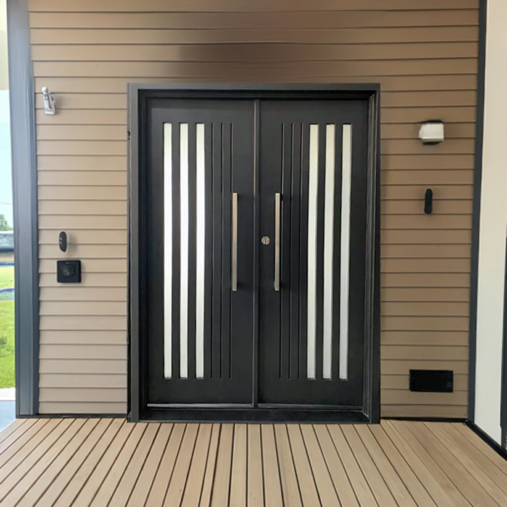 Alta double doors with slim frosted glass - Image 2