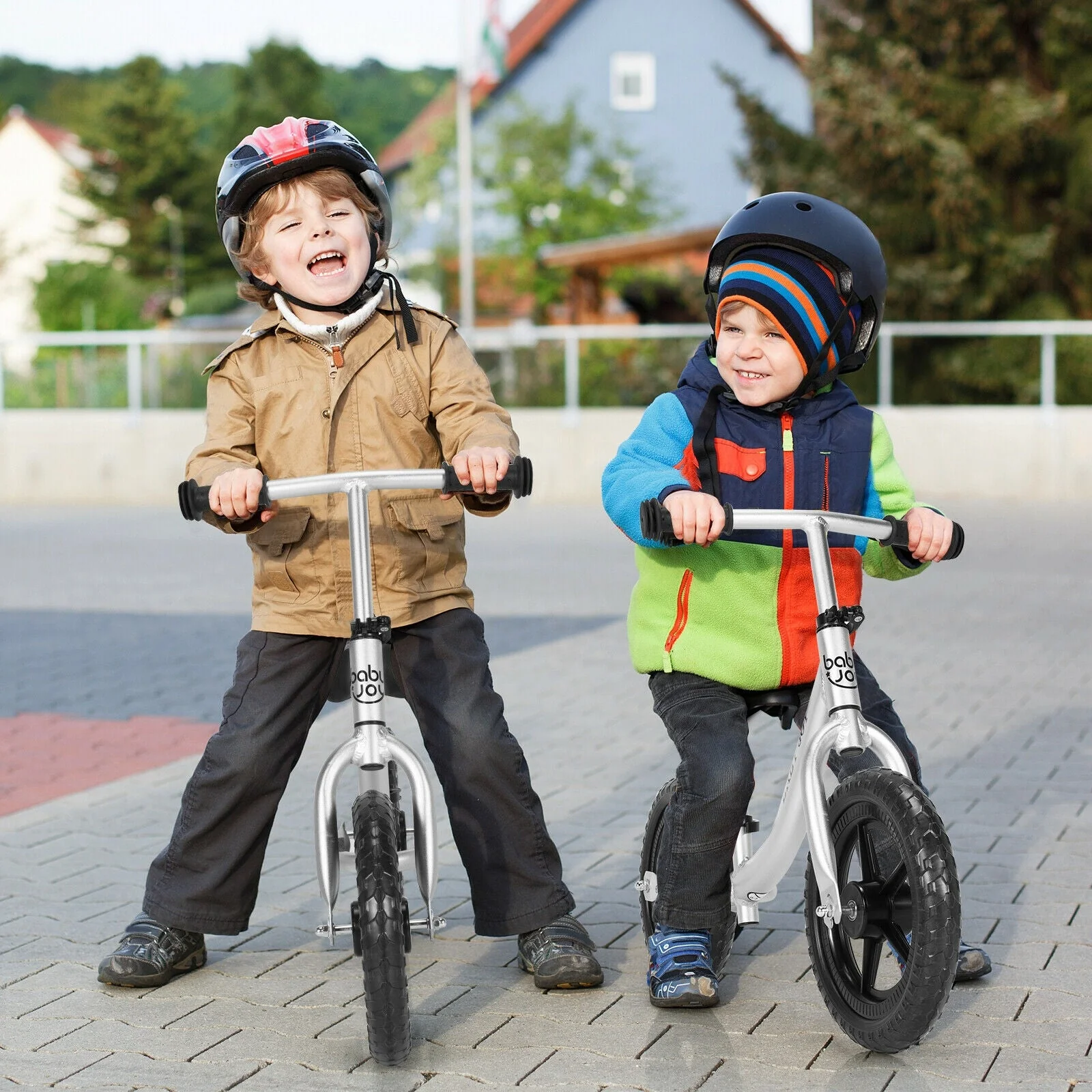 Aluminum Adjustable No Pedal Balance Bike for Kids-Black - Image 2