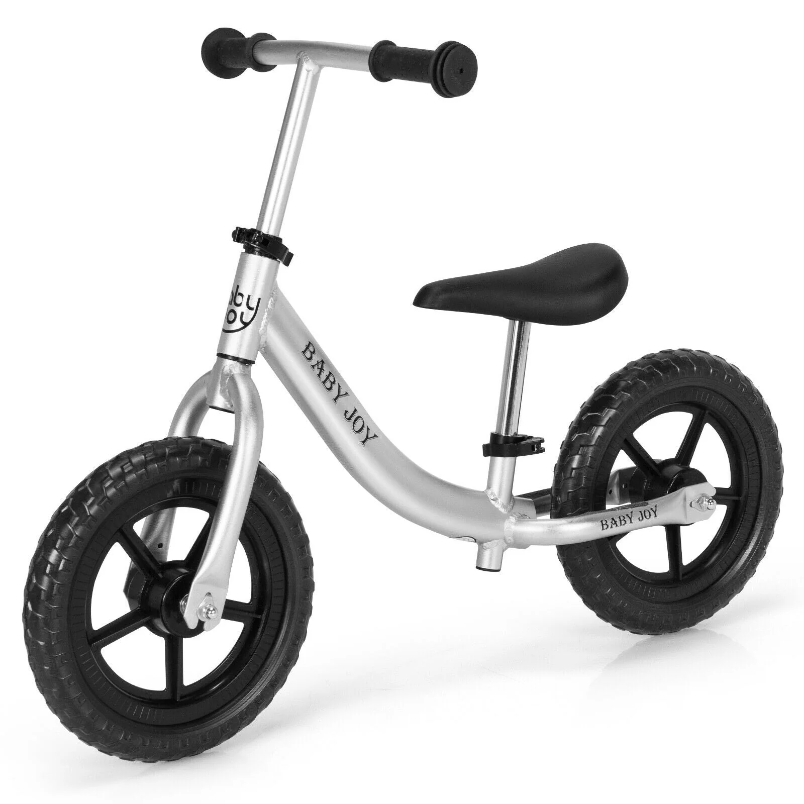 Aluminum Adjustable No Pedal Balance Bike for Kids-Black - Image 4
