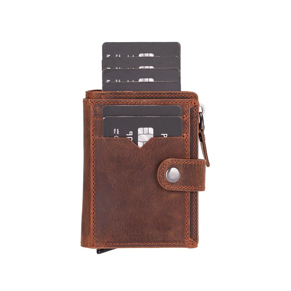 Andalusia Genuine Leather Pop-Up Cardholder with RFID Protection - Image 12