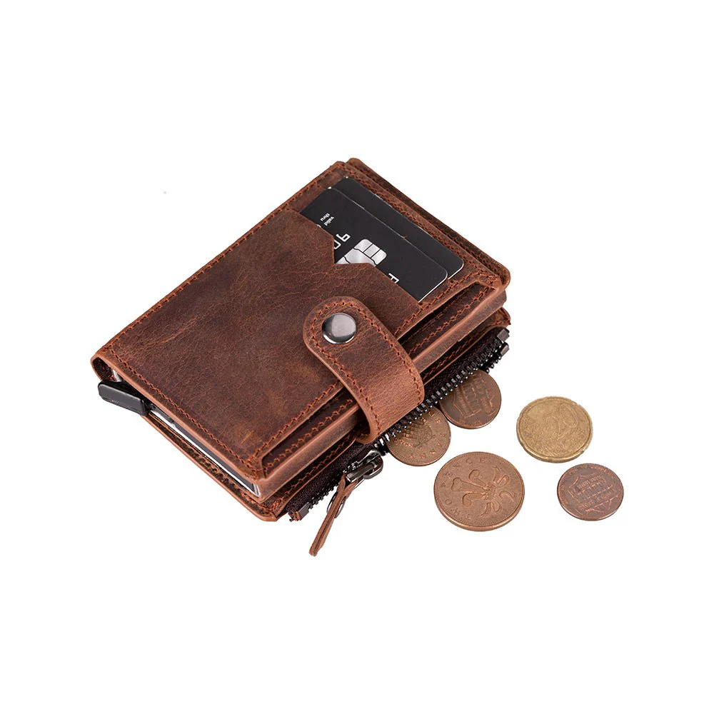 Andalusia Genuine Leather Pop-Up Cardholder with RFID Protection - Image 13