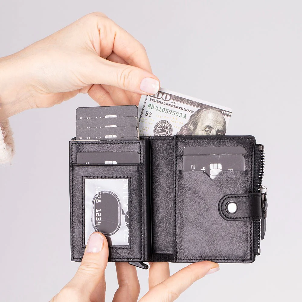 Andalusia Genuine Leather Pop-Up Cardholder with RFID Protection - Image 18