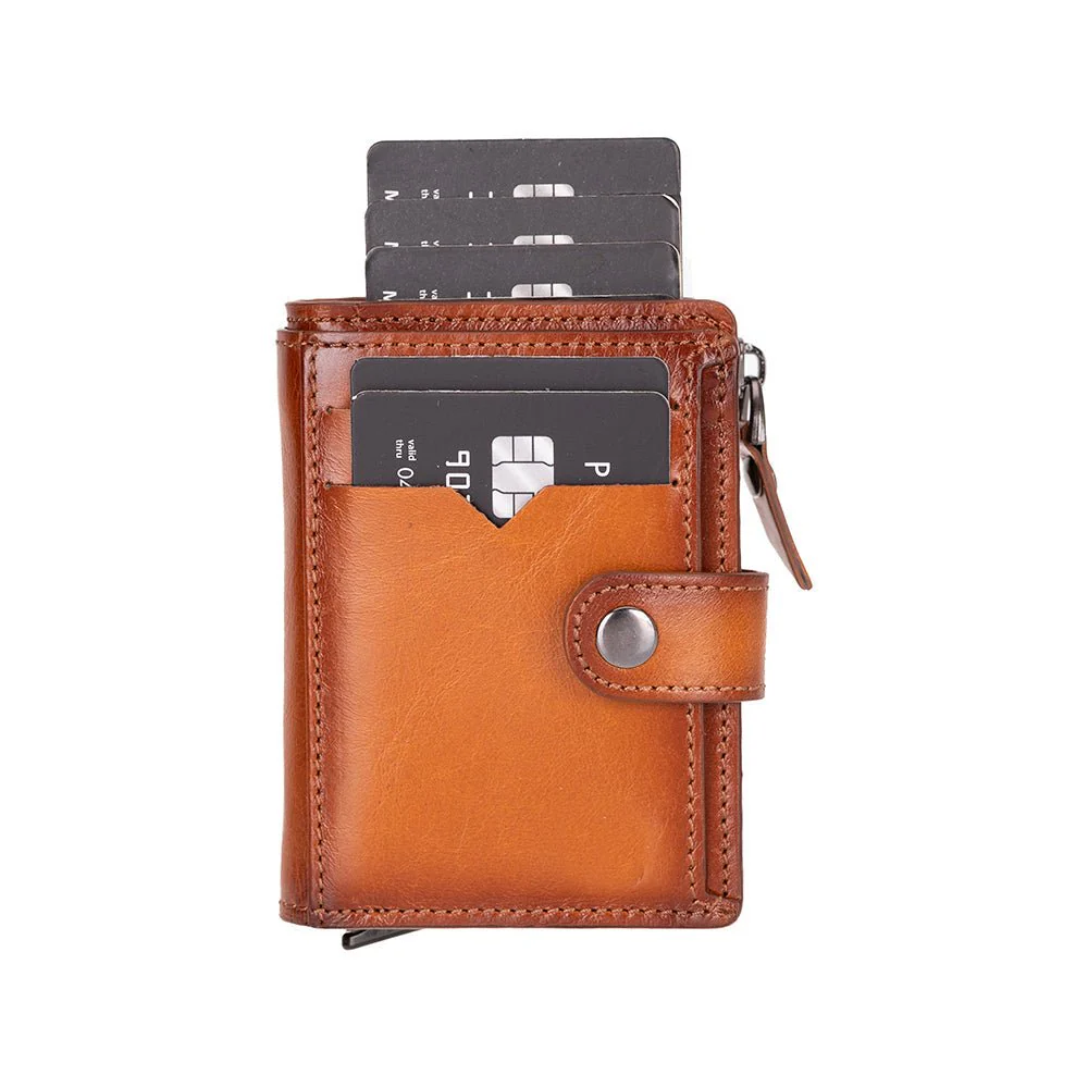Andalusia Genuine Leather Pop-Up Cardholder with RFID Protection - Image 4