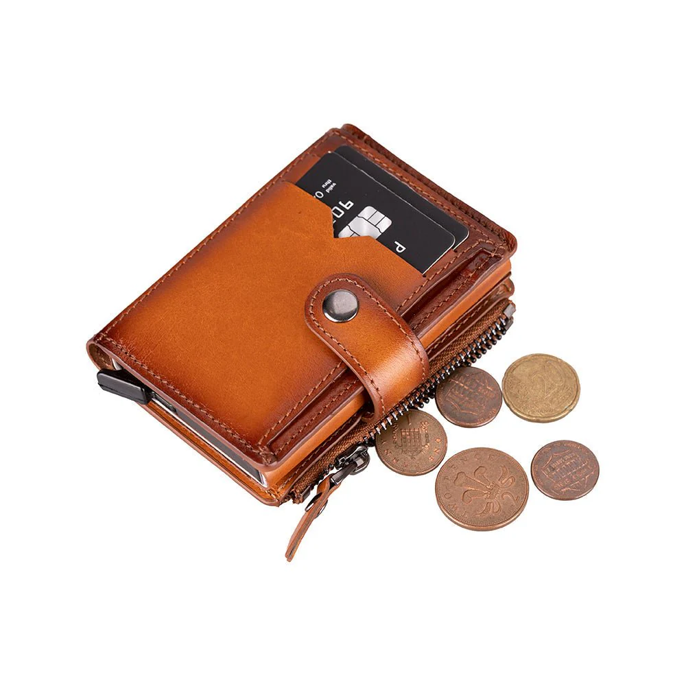 Andalusia Genuine Leather Pop-Up Cardholder with RFID Protection - Image 5