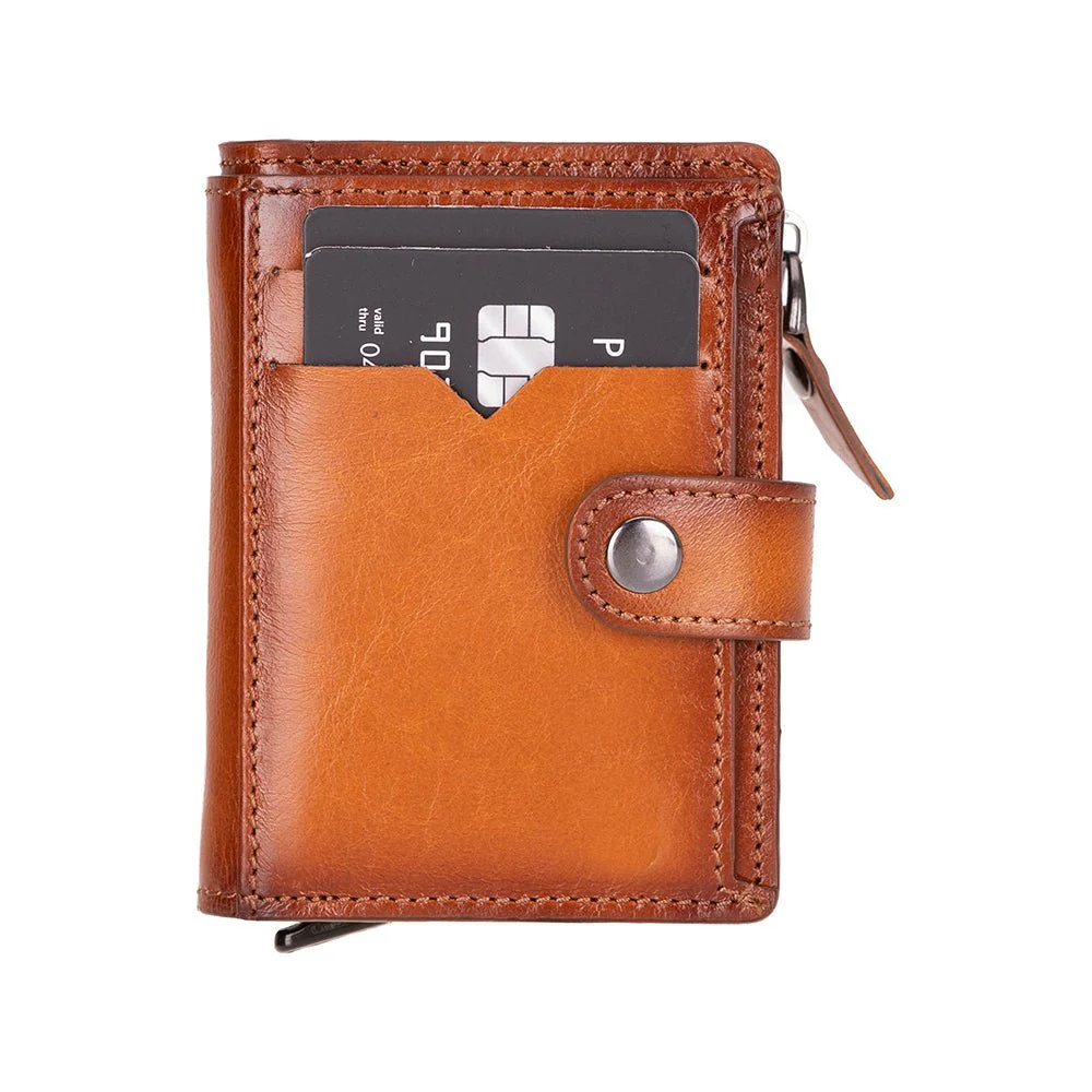 Andalusia Genuine Leather Pop-Up Cardholder with RFID Protection - Image 7