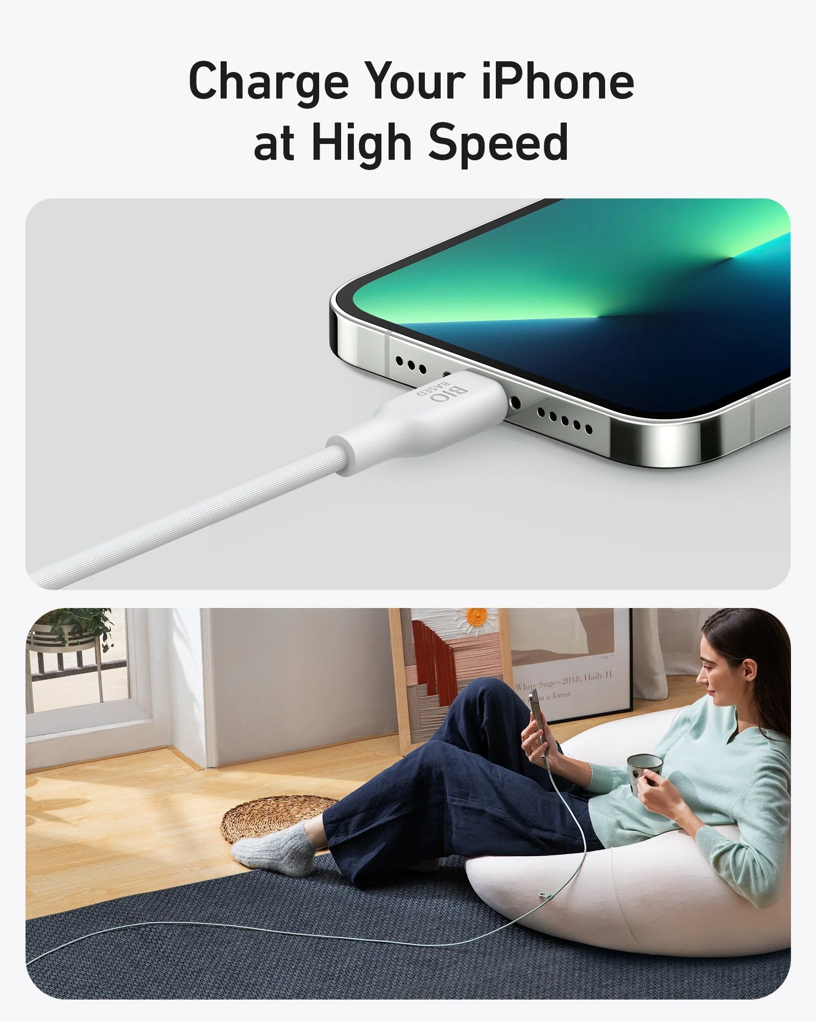 Anker <b>541</b> USB-C to Lightning Cable (Bio-Based) - Image 12