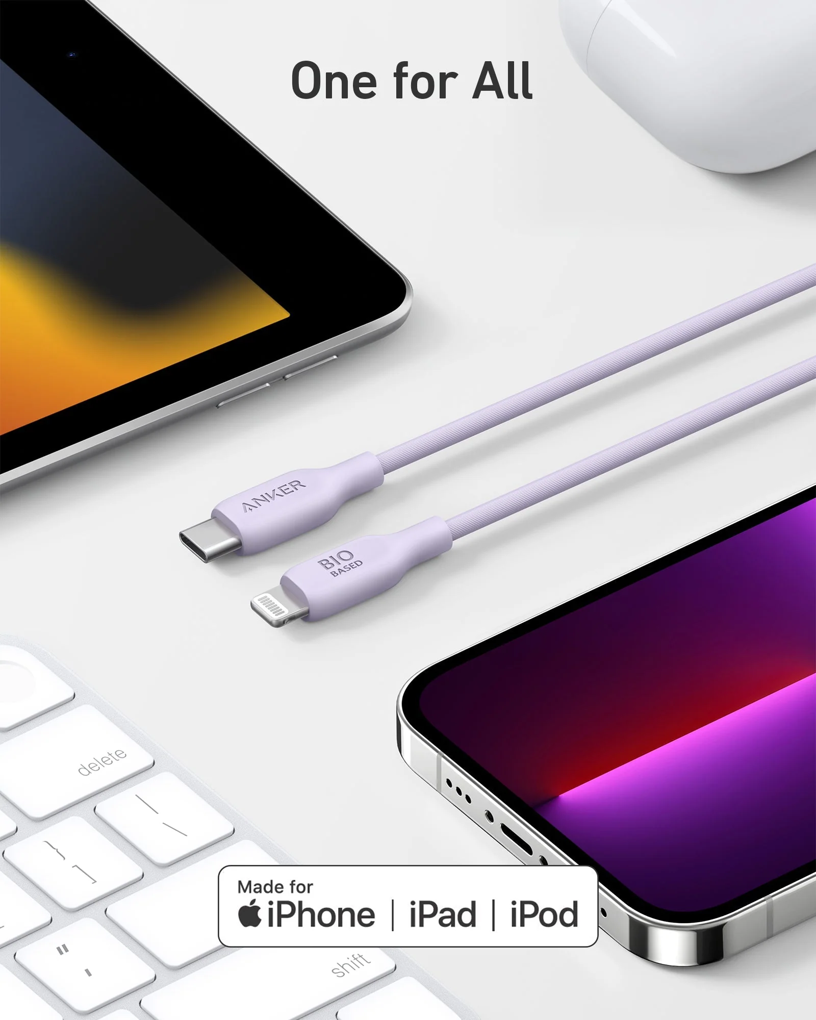 Anker <b>541</b> USB-C to Lightning Cable (Bio-Based) - Image 59