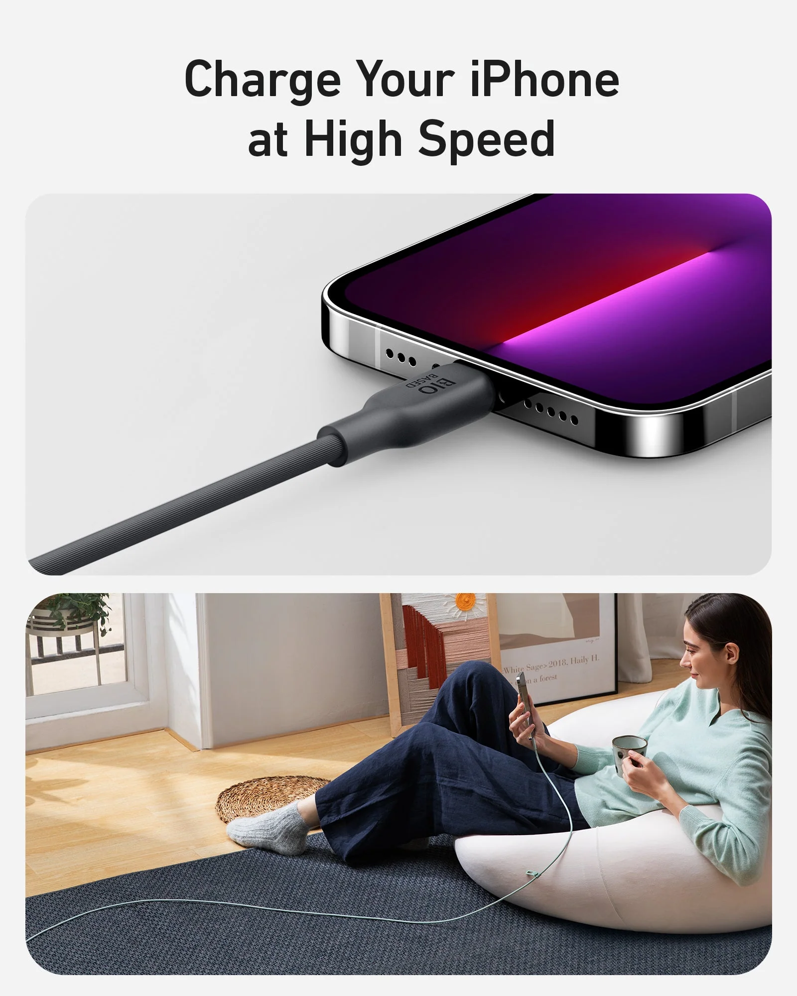 Anker <b>541</b> USB-C to Lightning Cable (Bio-Based) - Image 6