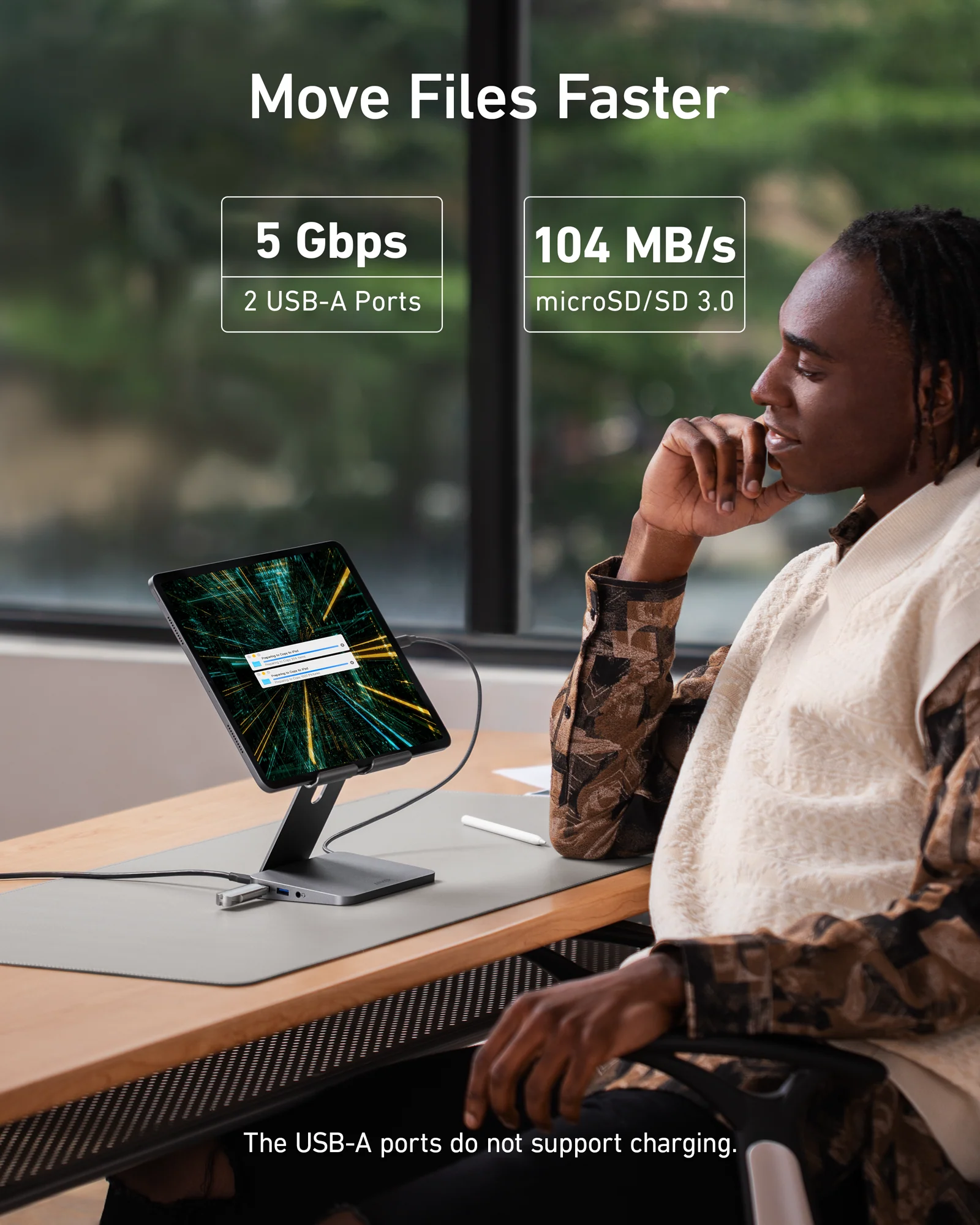 Anker <b>551</b> USB-C Hub (8-in-1, Tablet Stand) - Image 6
