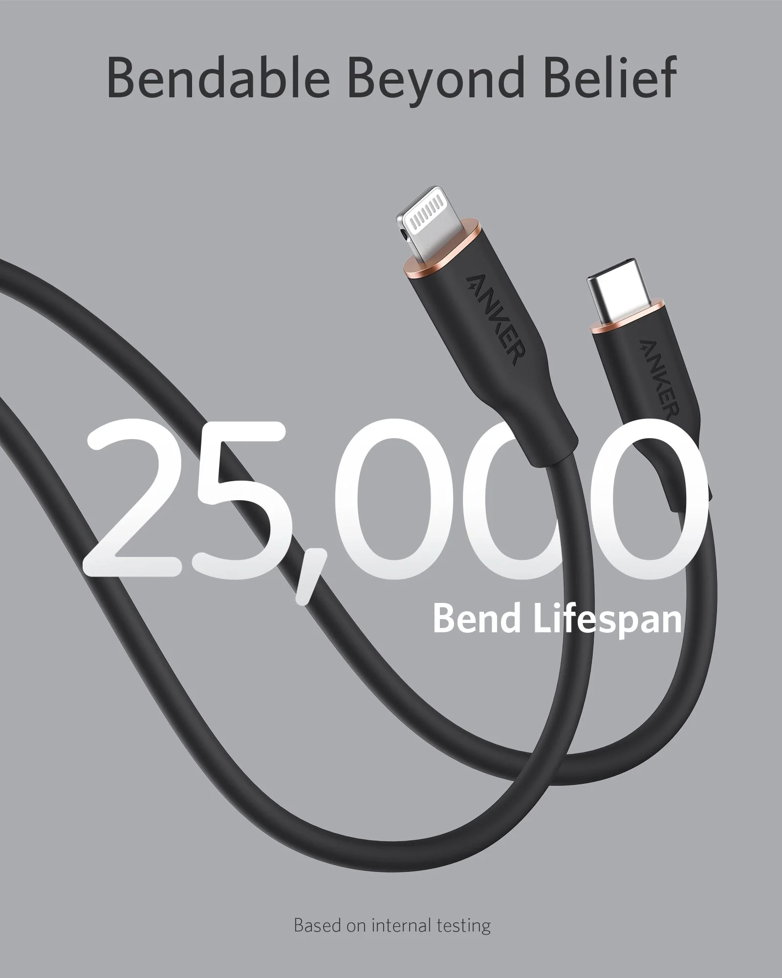Anker <b>641</b> USB-C to Lightning Cable (Flow, 3 ft Silicone) - Image 34