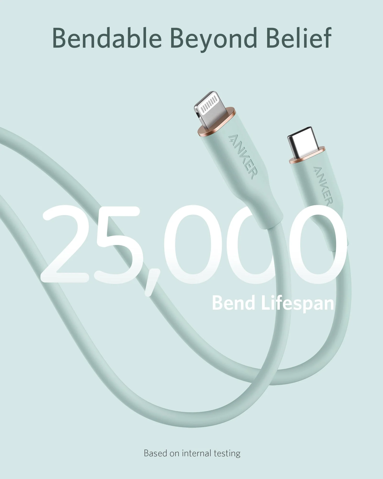 Anker <b>641</b> USB-C to Lightning Cable (Flow, 3 ft Silicone) - Image 52