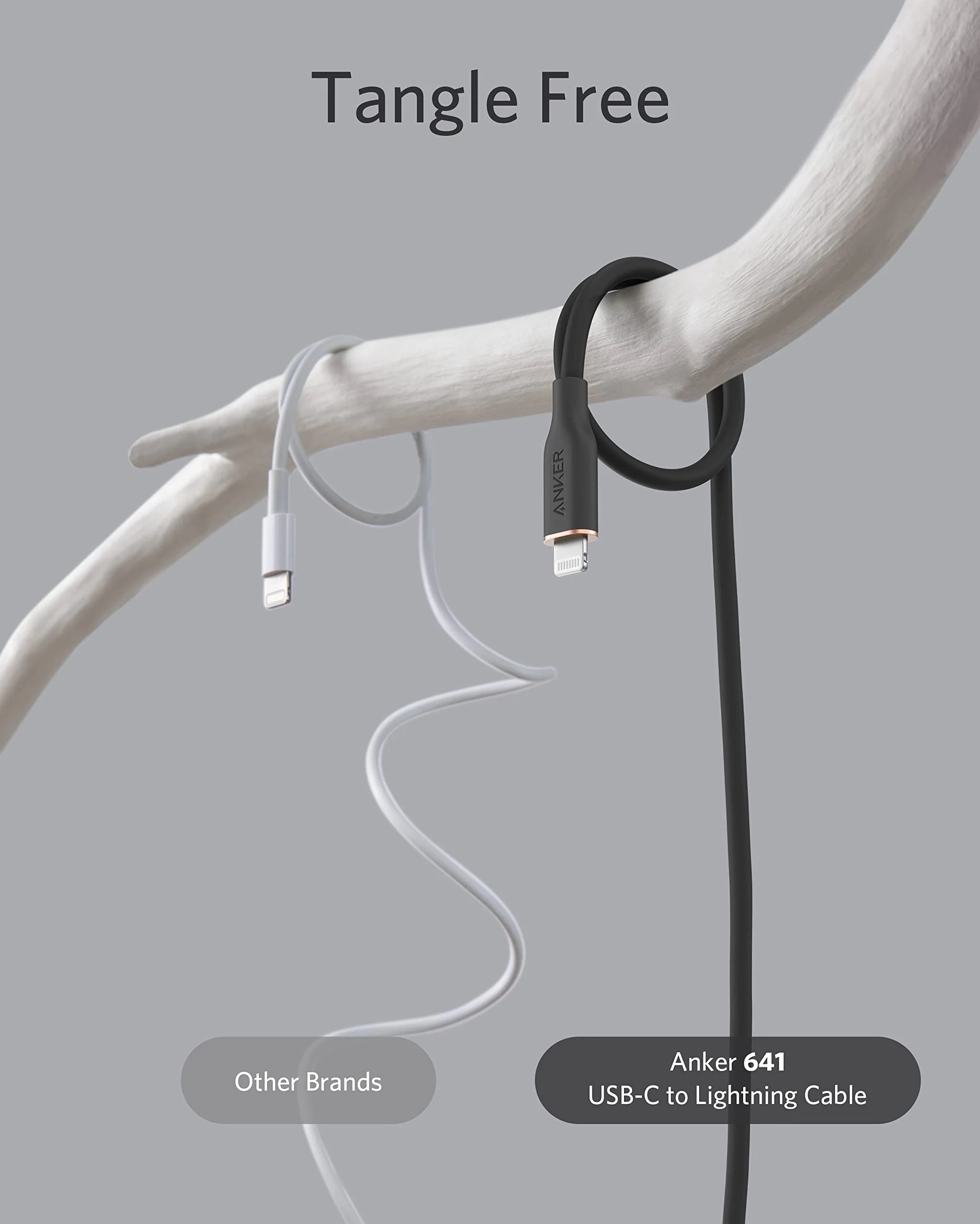 Anker <b>641</b> USB-C to Lightning Cable (Flow, Silicone) - Image 3