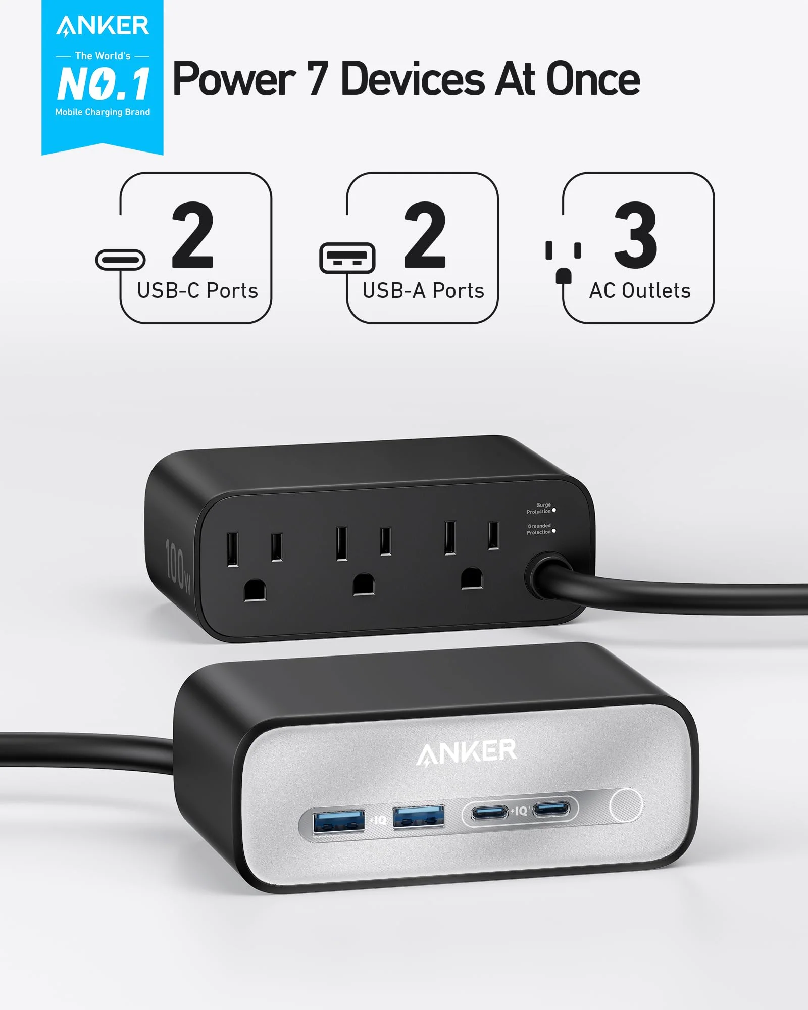 Anker Charging Station (7-in-1, 100W) - Image 4