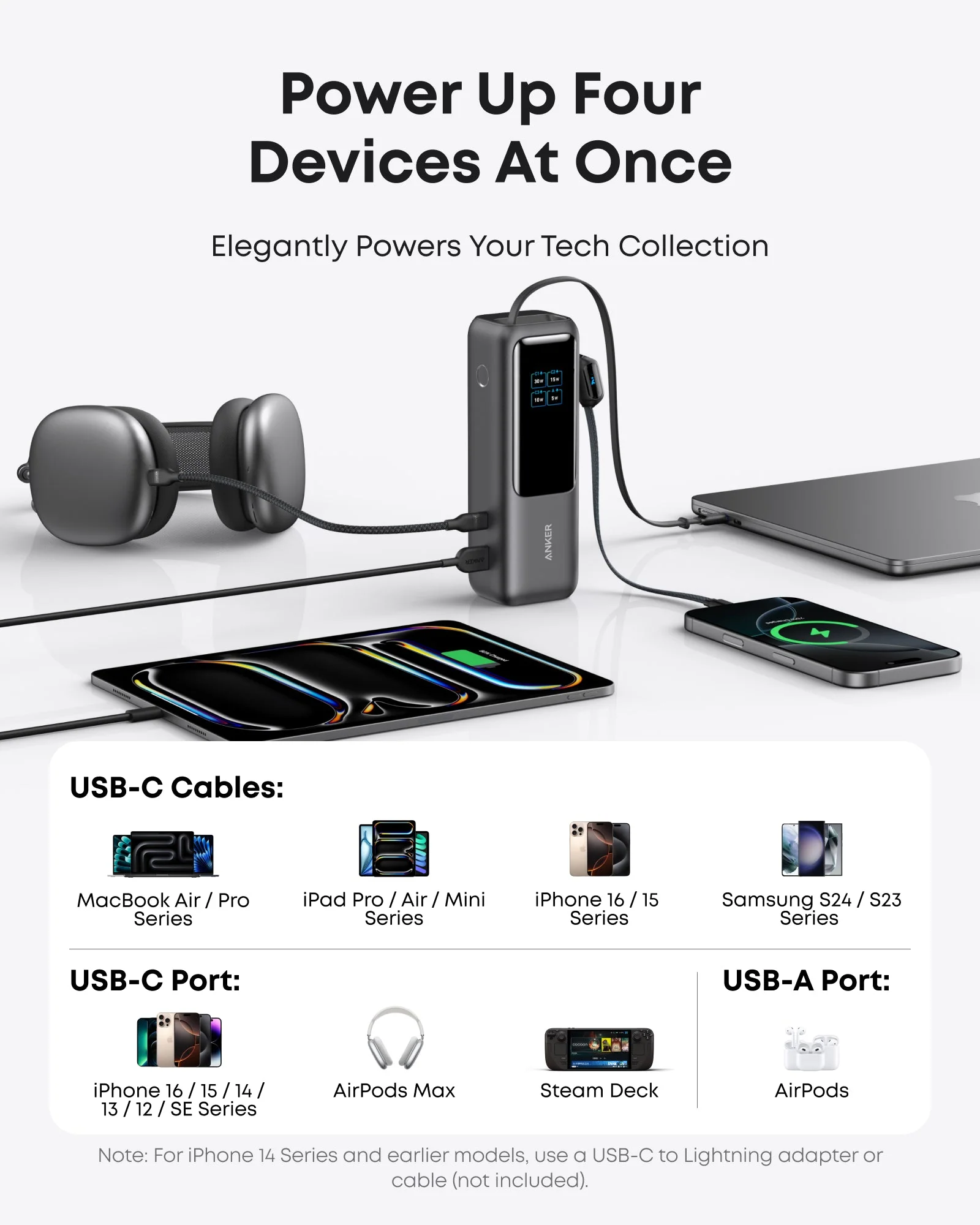 Anker Laptop Power Bank (25K, 165W, Built-In and Retractable Cables) - Image 5