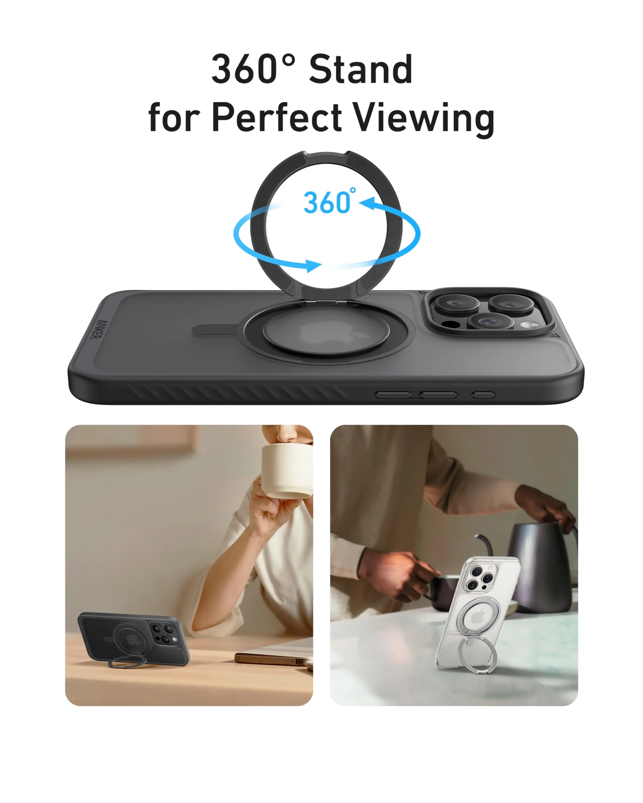 Anker MagGo Magnetic Case with Stand (360° Ring Stand) - Image 3